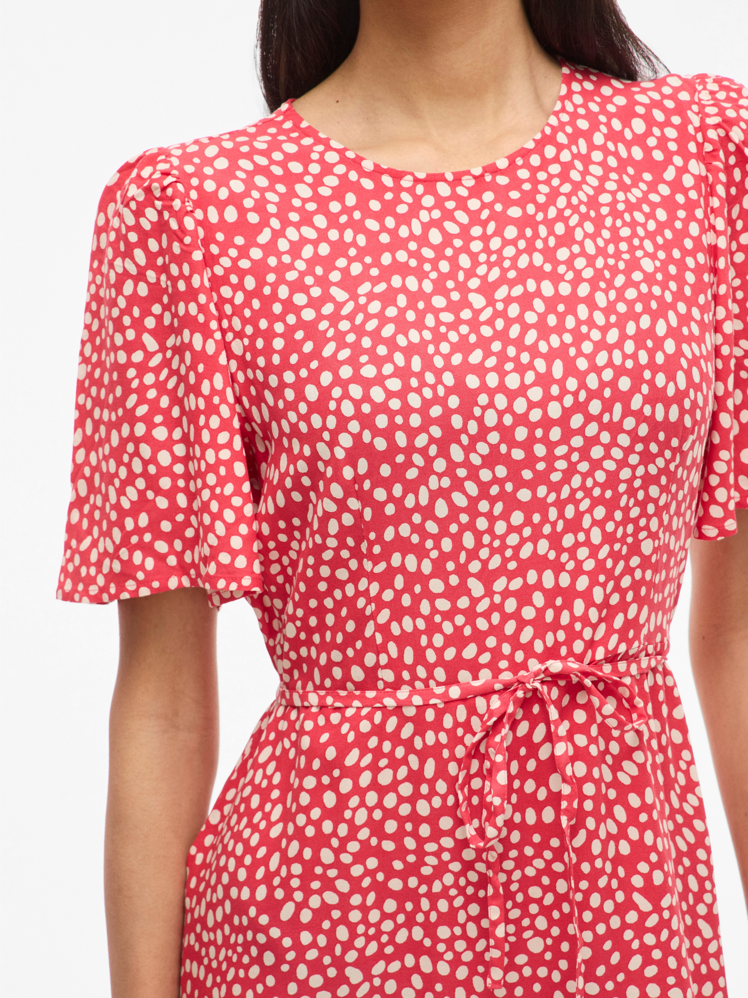 Vila Druckkleid »VIGRACE O-NECK S/S MIDI DRESS - NOOS« Sommerkleid,