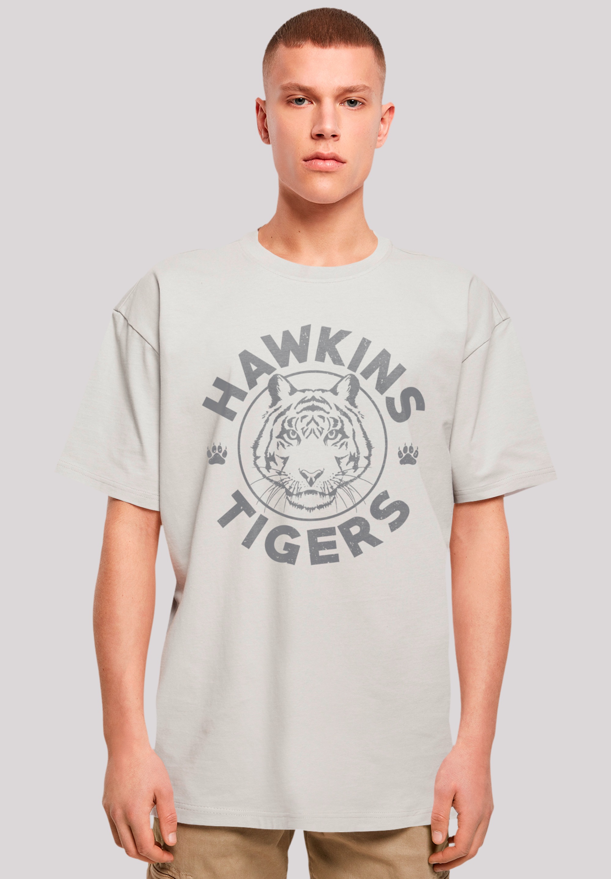 T-Shirt »Stranger Things Hawkins Grey Tiger«, Premium Qualität
