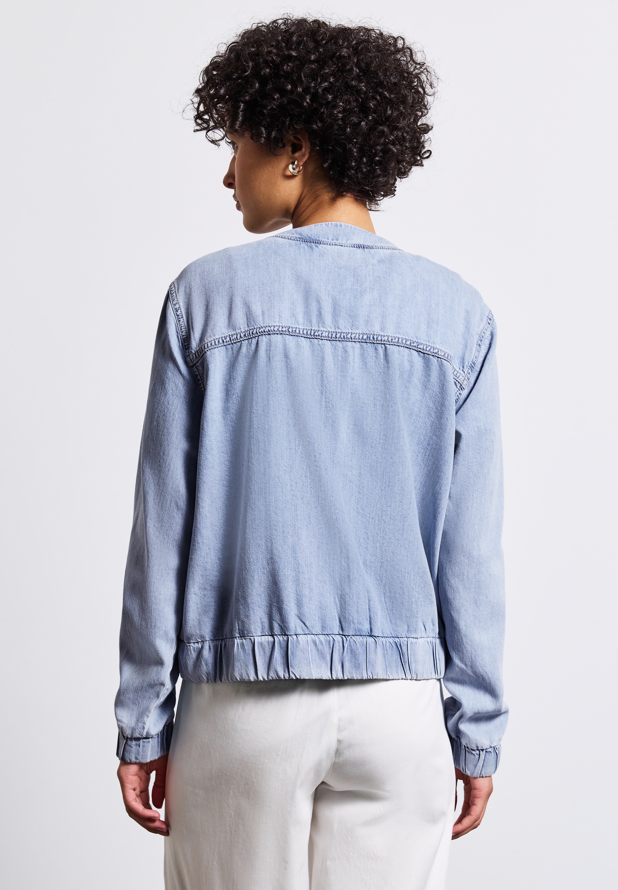 STREET ONE Blouson, ohne Kapuze, Jeans/Denim mit seitlichen Taschen günstig online kaufen