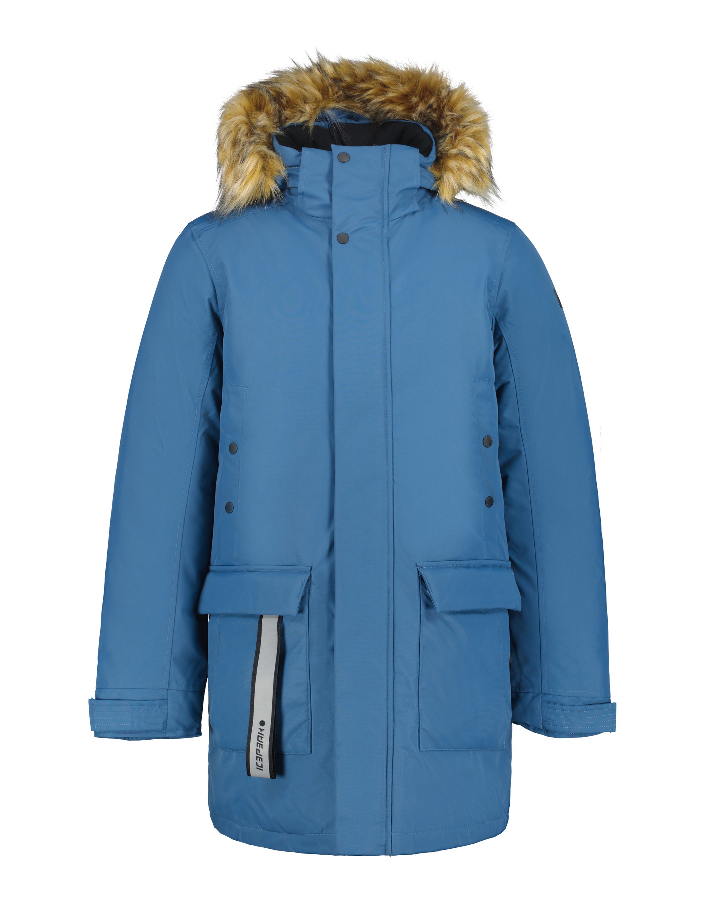 Outdoorjacke ICEPEAK "Icepeak Mantel Alamos", Herren, Gr. 48, aqua, 100% Polyester, Jacken Outdoorjacke