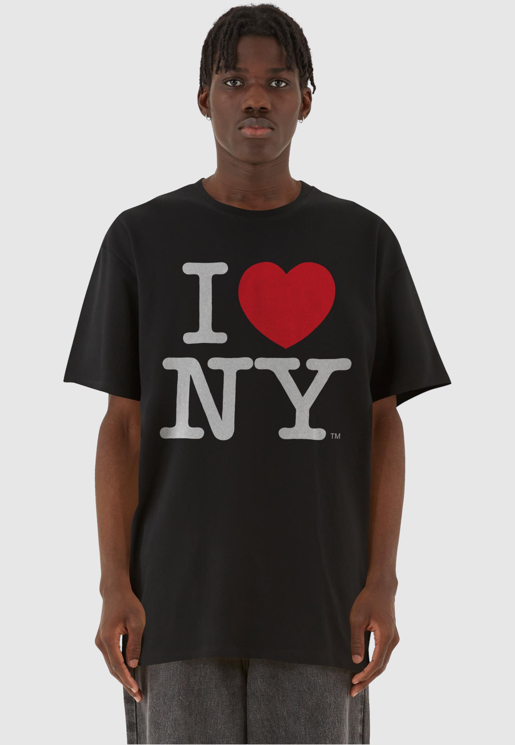 Thumbnail - Merchcode T-Shirt "Merchcode Herren I Love NY Oversize Tee" 1 Stk. tlg.
