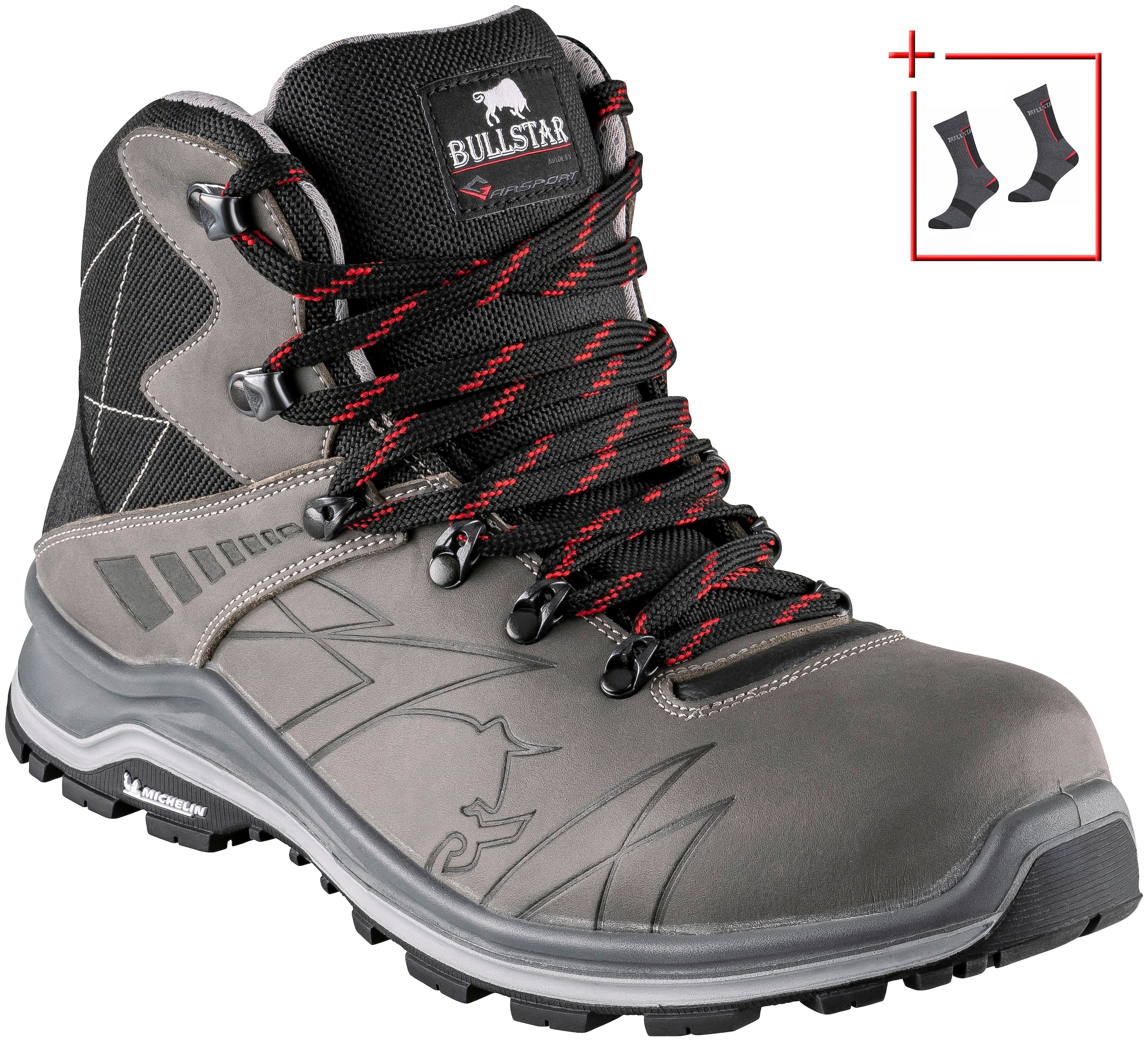 auf | Arrow New Raten Laufsohle »TURBO mit Bullstar S3«, MICHELIN Sicherheitsstiefel Line BAUR