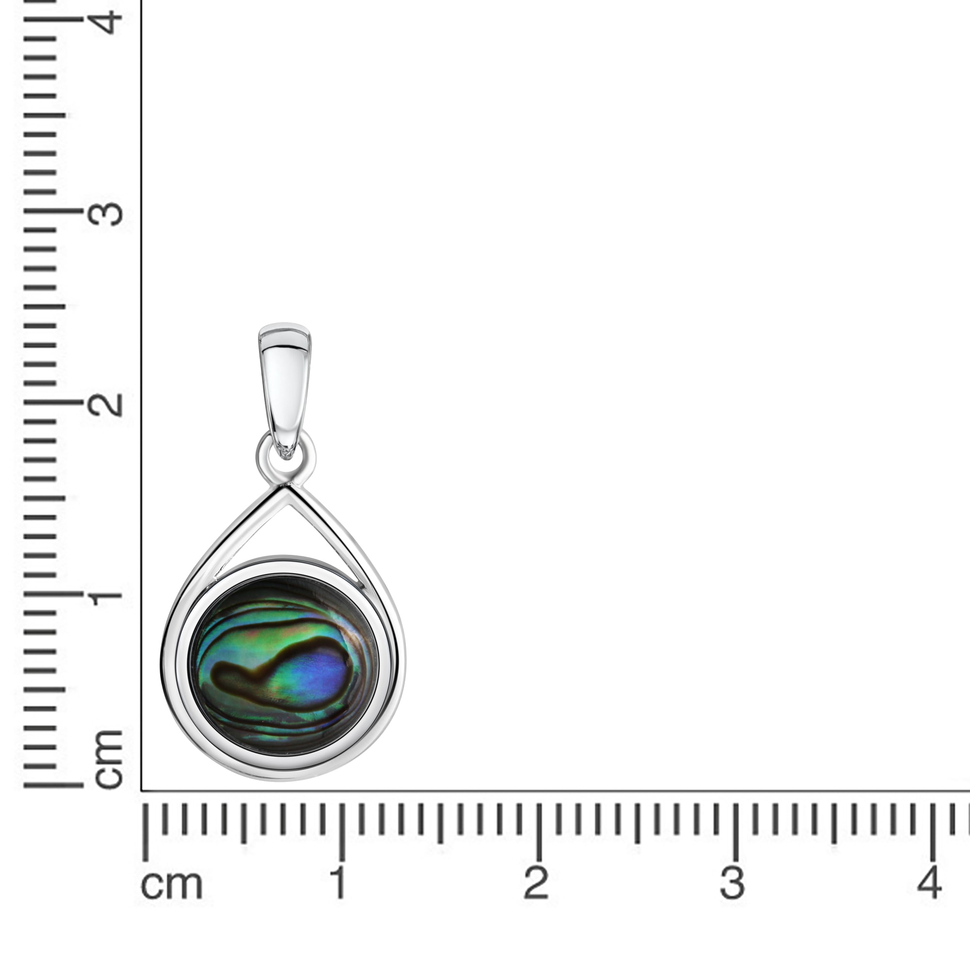 kaufen Abalone« Kettenanhänger Silber Vivance | »925-Sterling BAUR rhodiniert