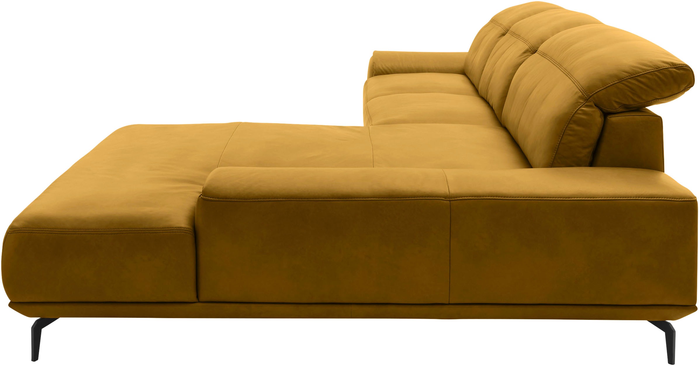 Musterring Wohnlandschaft »MR 2490«, Fuß schwarz, Sitzhöhe 48cm, wahlweise mit Funktionen, Maße 342x207 cm