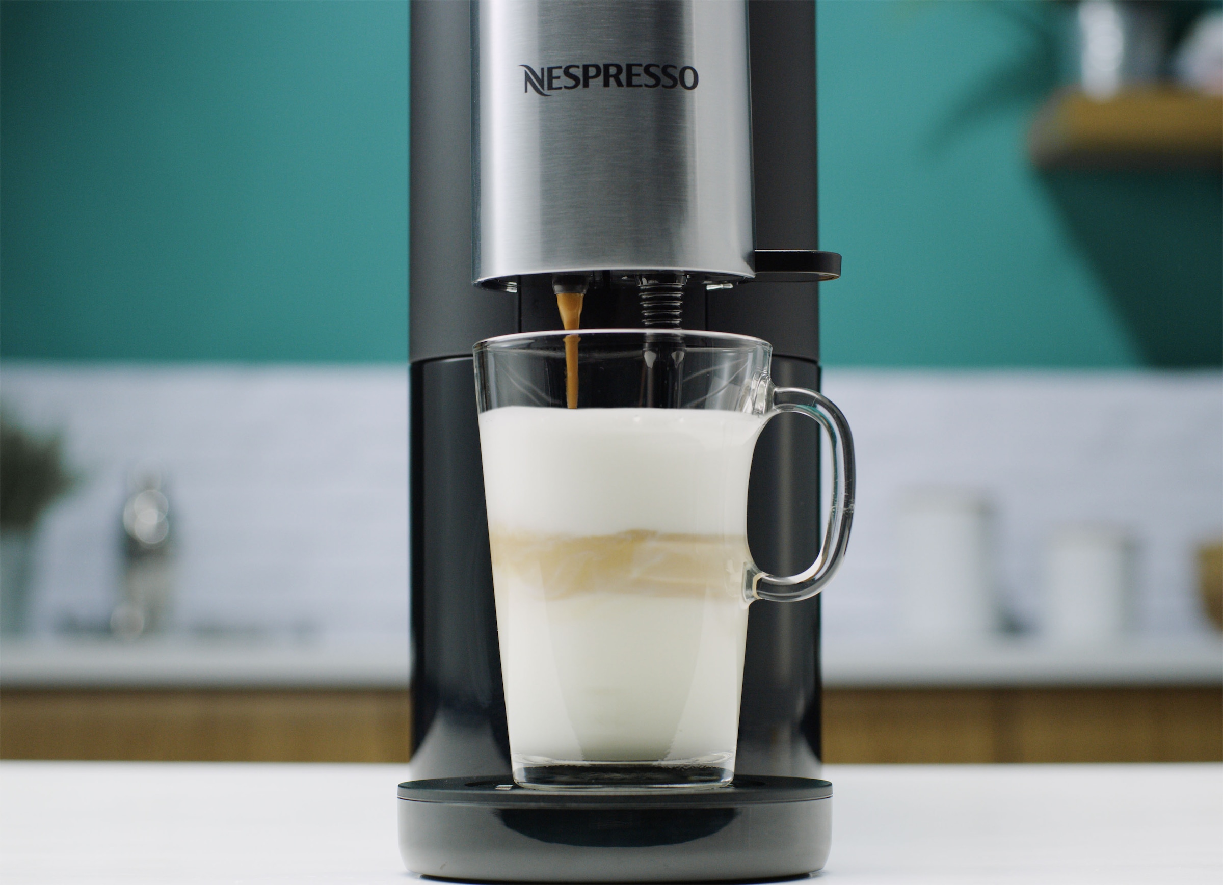 bestellen 1 BAUR Nespresso online Krups«, Kapseln Atelier Nespresso Druck, »XN8908 19 Wassertank: L, inkl. von Kapselmaschine | + Bar Glastasse