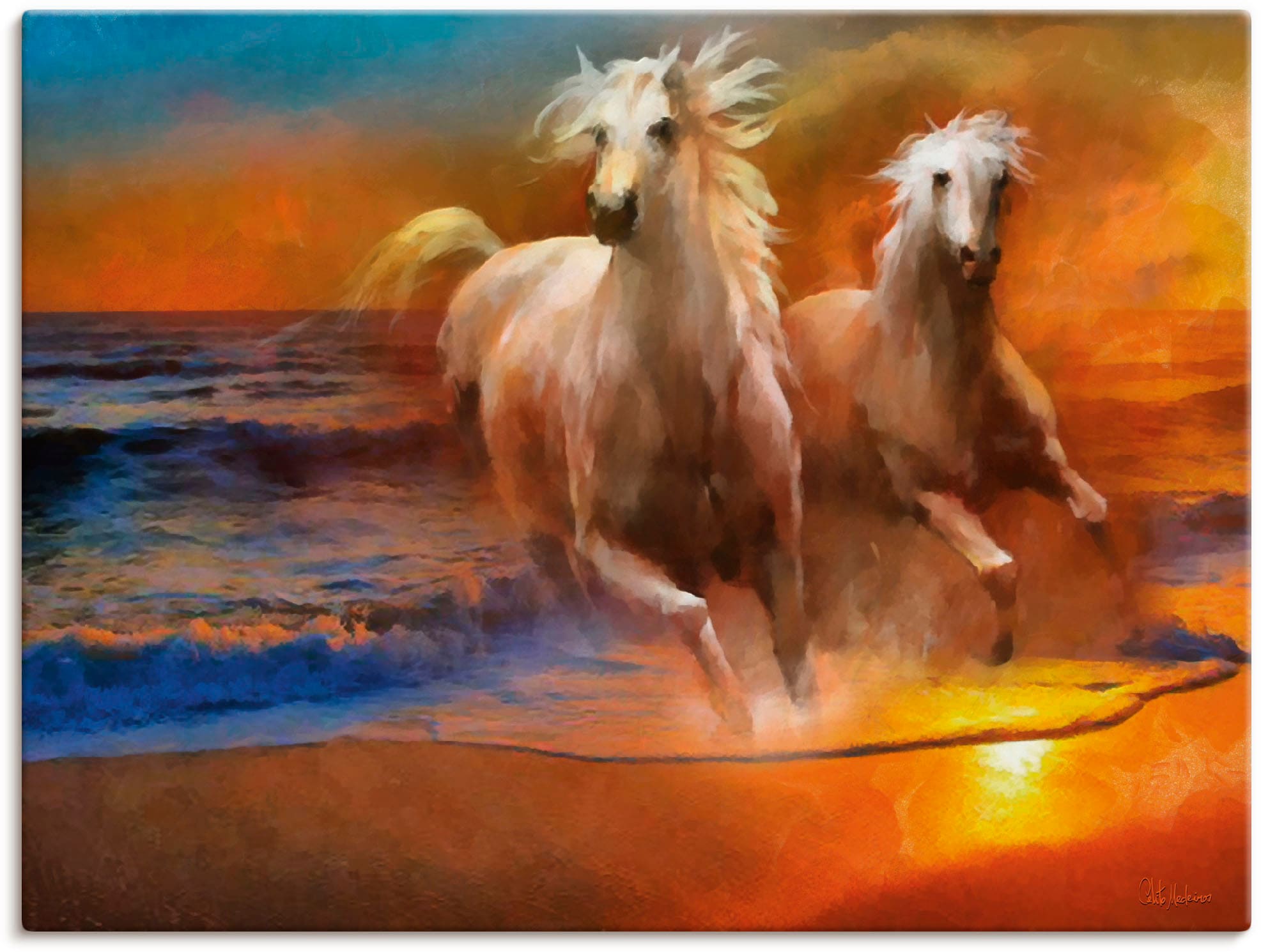 Leinwandbild, Wandaufkleber Pferdebilder, | Pferde«, als versch. Wandbild St.), in Alubild, Poster Größen (1 Artland BAUR kaufen oder »Rennende