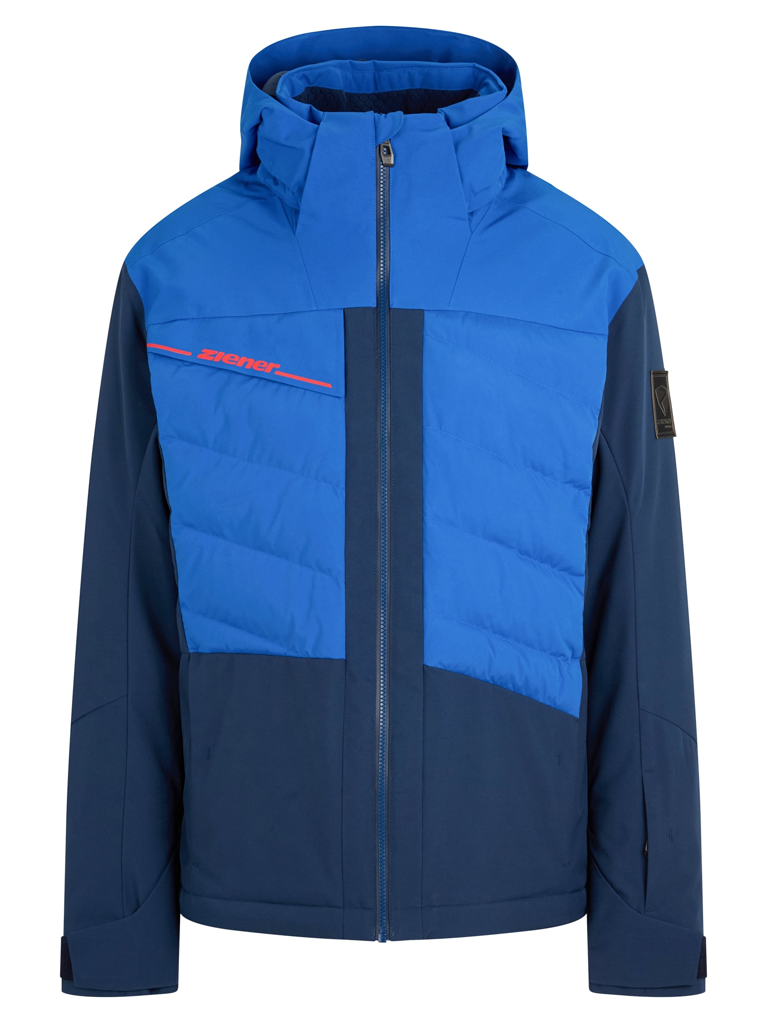 Ziener Skijacke "TIDAL-Z AQUASHIELD HERREN" wasserdicht, winddicht, atmungsaktiv, elastisch, Kapuze