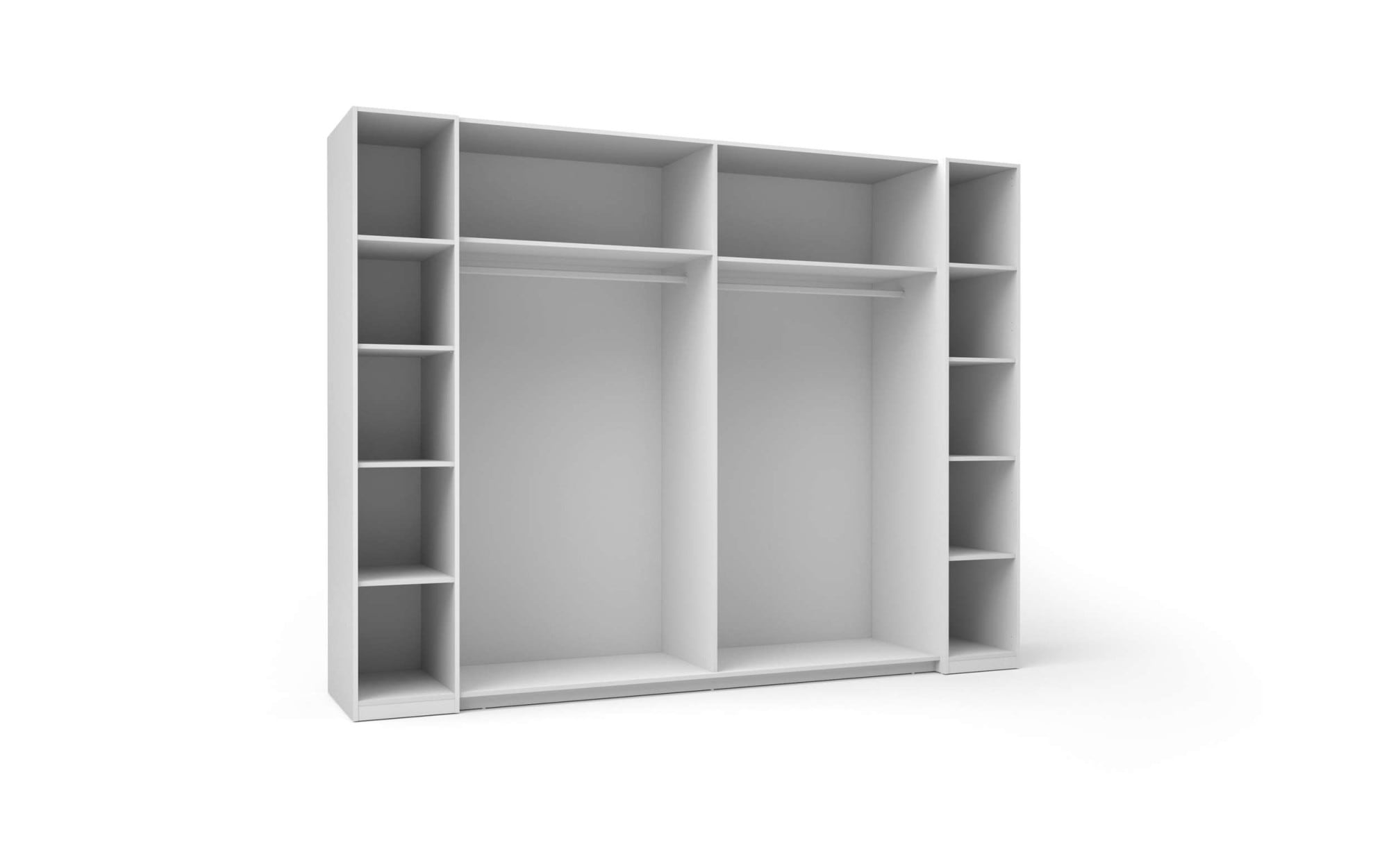 INOSIGN Kleiderschrank »Antioch, FSC-zertifiziert, mit Dreh-UND Schiebetüren«, (B/T/H 270/61,4/207cm, inklusive Einlegeböden und Kleiderstangen), mit oder ohne Spiegel und Schubladen - YOUR Choice