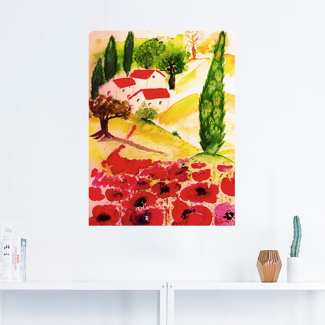 Artland Wandbild »Sommer in der Toskana«, Europa, (1 St.), als Leinwandbild,  Wandaufkleber oder Poster in versch. Größen bestellen | BAUR