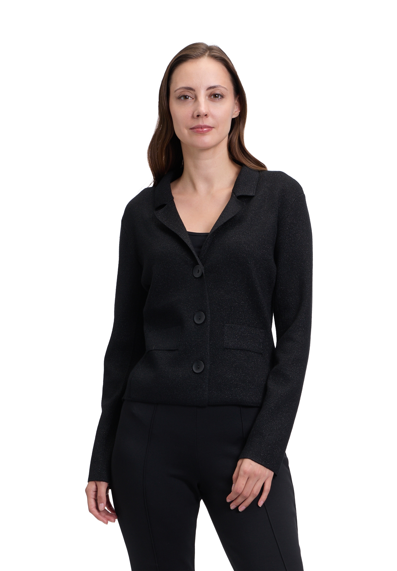 Betty Barclay Strickjacke "Betty Barclay Strickblazer langarm", Glitzer günstig online kaufen