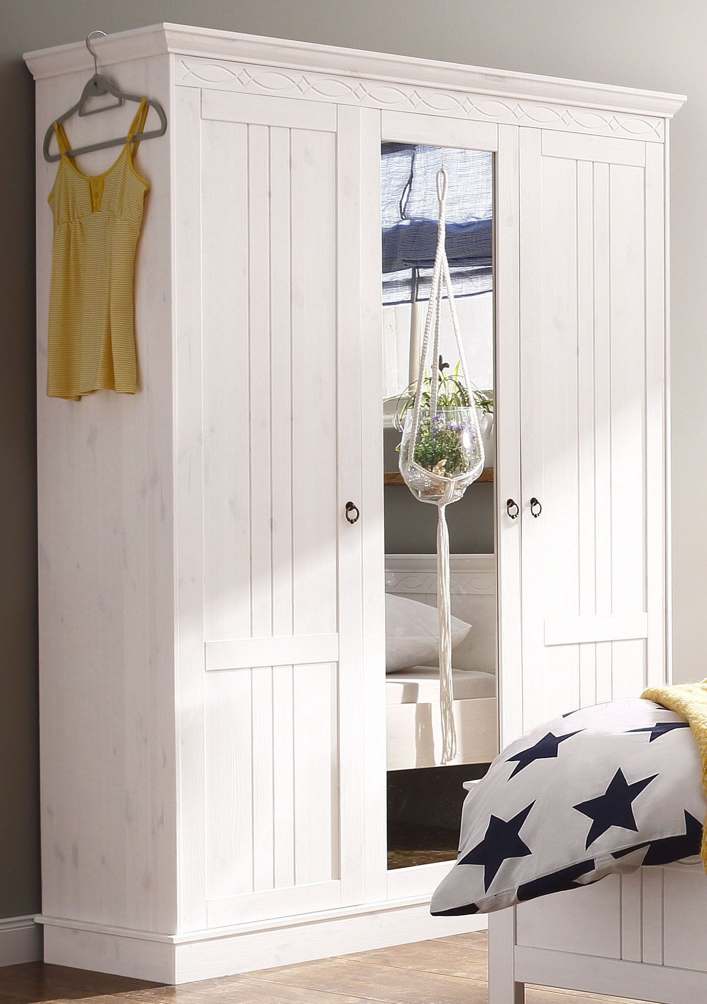 OTTO home Kleiderschrank "Indra" 3 Breiten: 100/145/233 cm H/T ca.187/54 cm günstig online kaufen