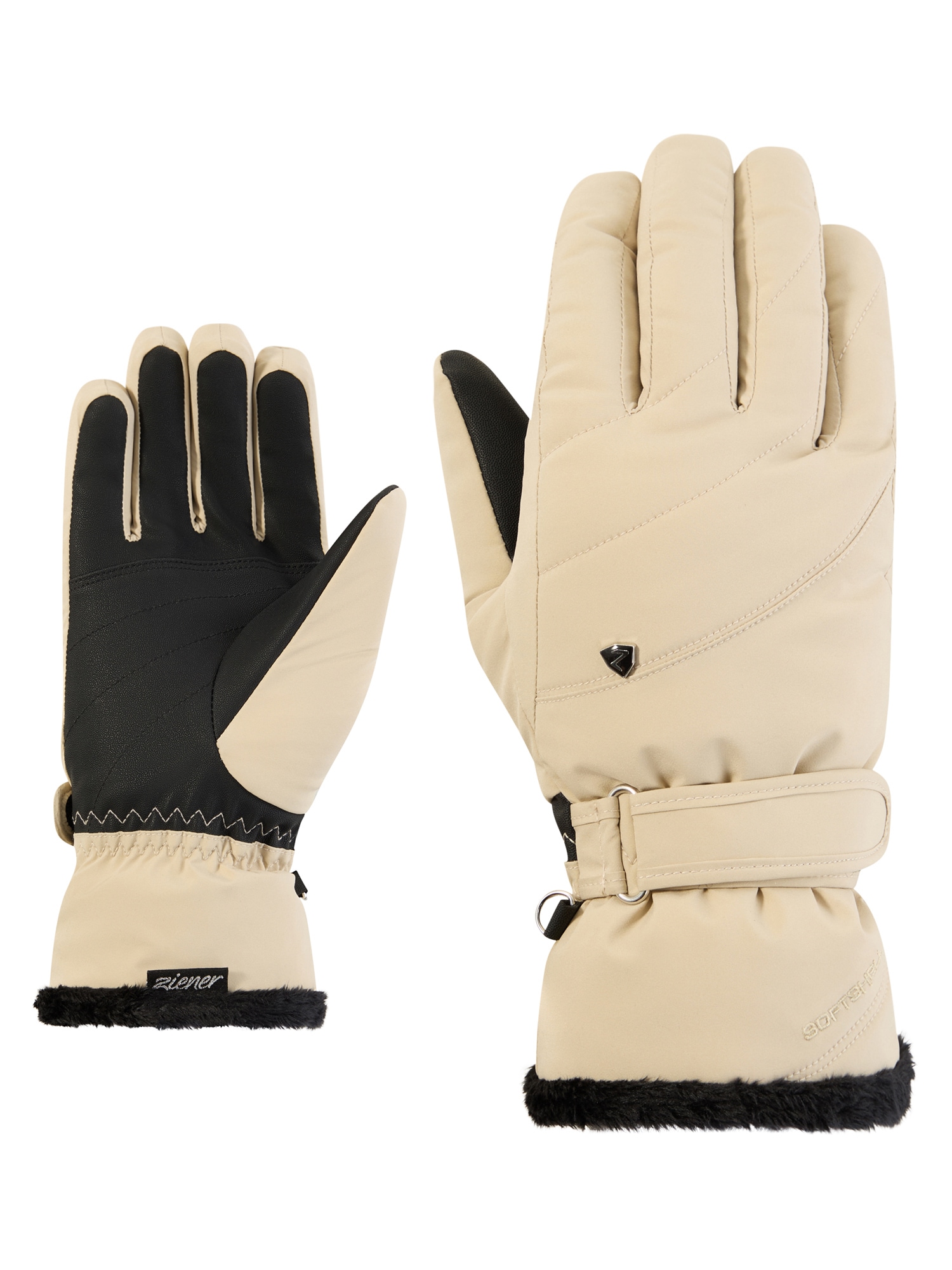 Ziener Skihandschuhe "KEAKA-Z AQUASHIELD PrimaLoft DAMEN" wasserdicht, winddicht, atmungsaktiv, extra warm, Plüschfutter
