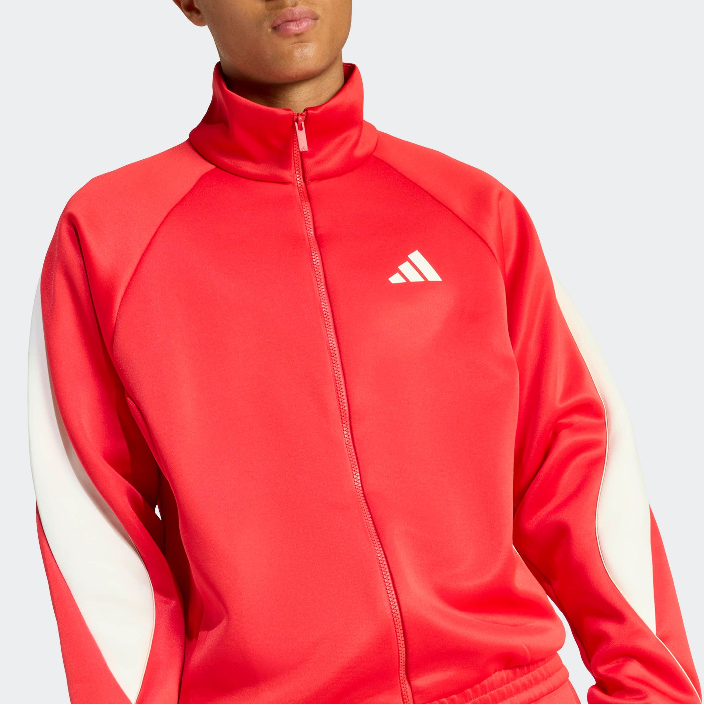 adidas Sportswear Trainingsjacke »M STADIUM TT« aus Polyester und Baumwolle, mit Rollkragen, lockere Passform