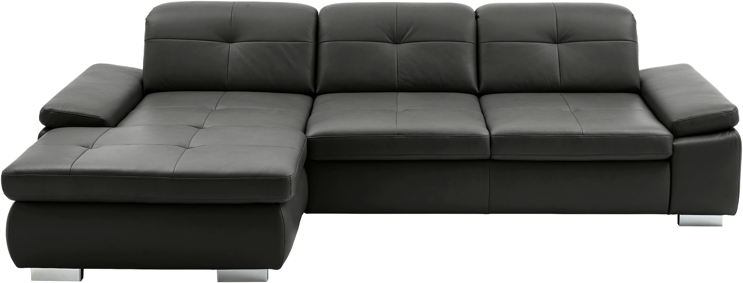 Die PlanBar Ecksofa "PN-IN16012 L-Form, Breite 309 cm" inkl. Sitztiefenverstellung, optional mit Kopfteilverstellung