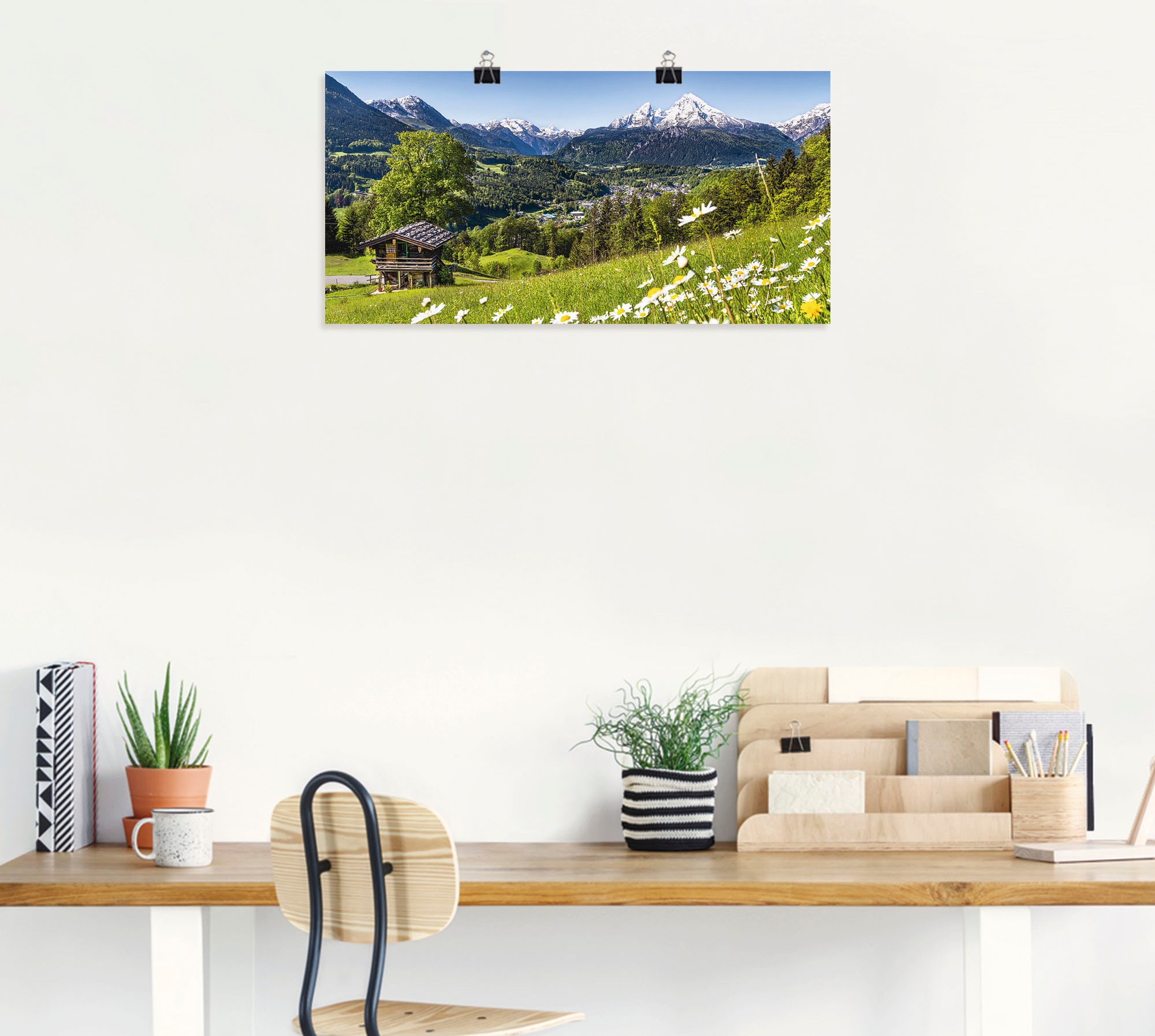 Artland Wandbild "Landschaft in den Bayerischen Alpen", Berge, (1 St.), als günstig online kaufen