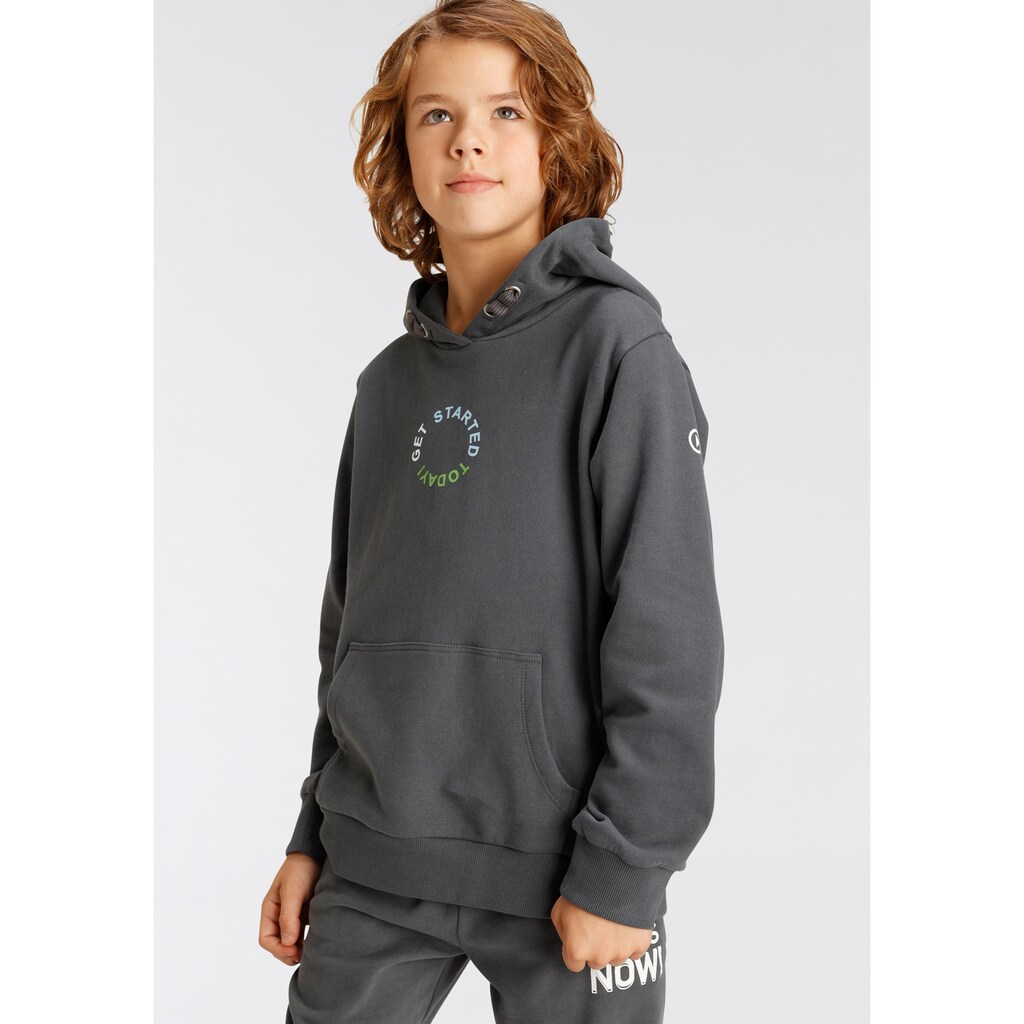 KIDSWORLD Kapuzensweatshirt »GET STARTED TODAY!«