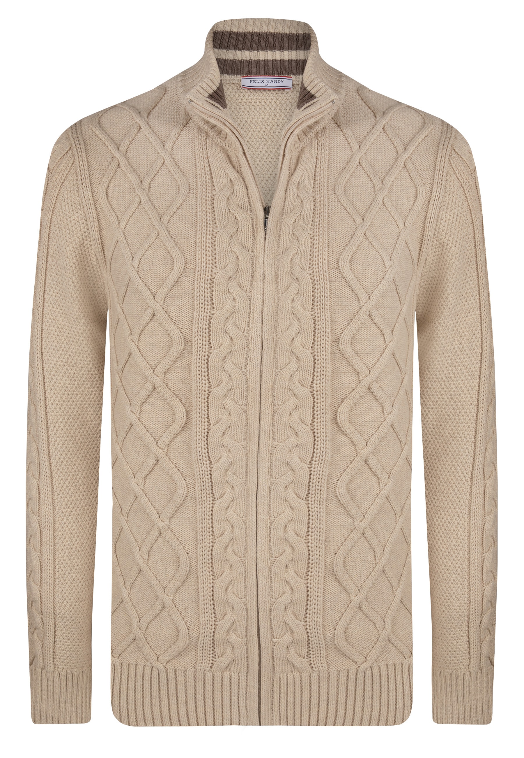 Felix Hardy Strickjacke »Strickjacke mit durchgehendem Reißverschluss«