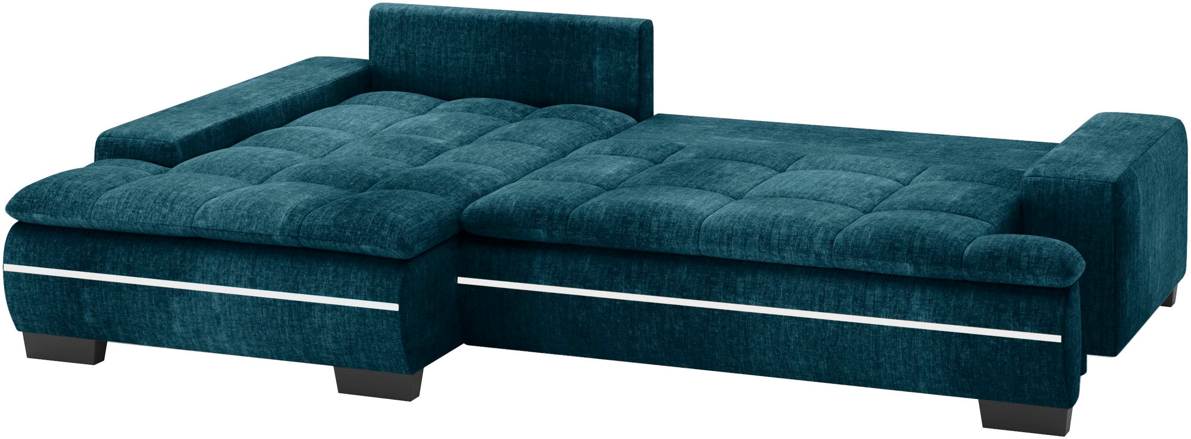 Mr. Couch Ecksofa »Haiti II, L-Form«, RGB-LED Beleuchtung, Kaltschaum, wahlweise mit Bett, Bettkasten