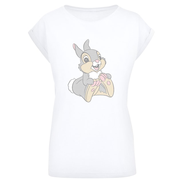 Black Friday F4NT4STIC T-Shirt »Disney Classics Bambi Klopfer«, Damen, Premium Merch,Regular-Fit,Kurze Ärmel,Bedruckt | BAUR