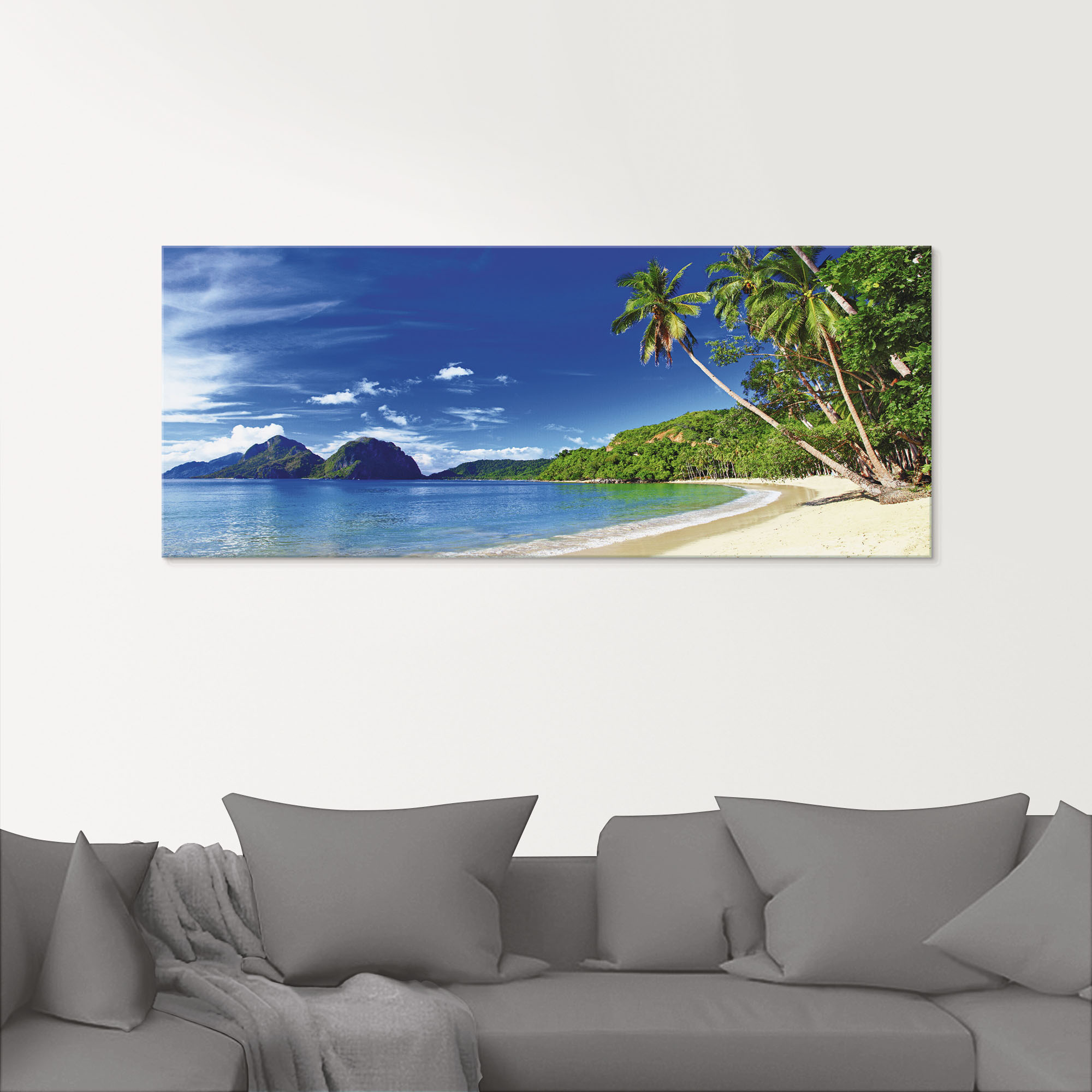 Thumbnail - Artland Glasbild "Paradies", Küste, (1 St.), in verschiedenen Größen