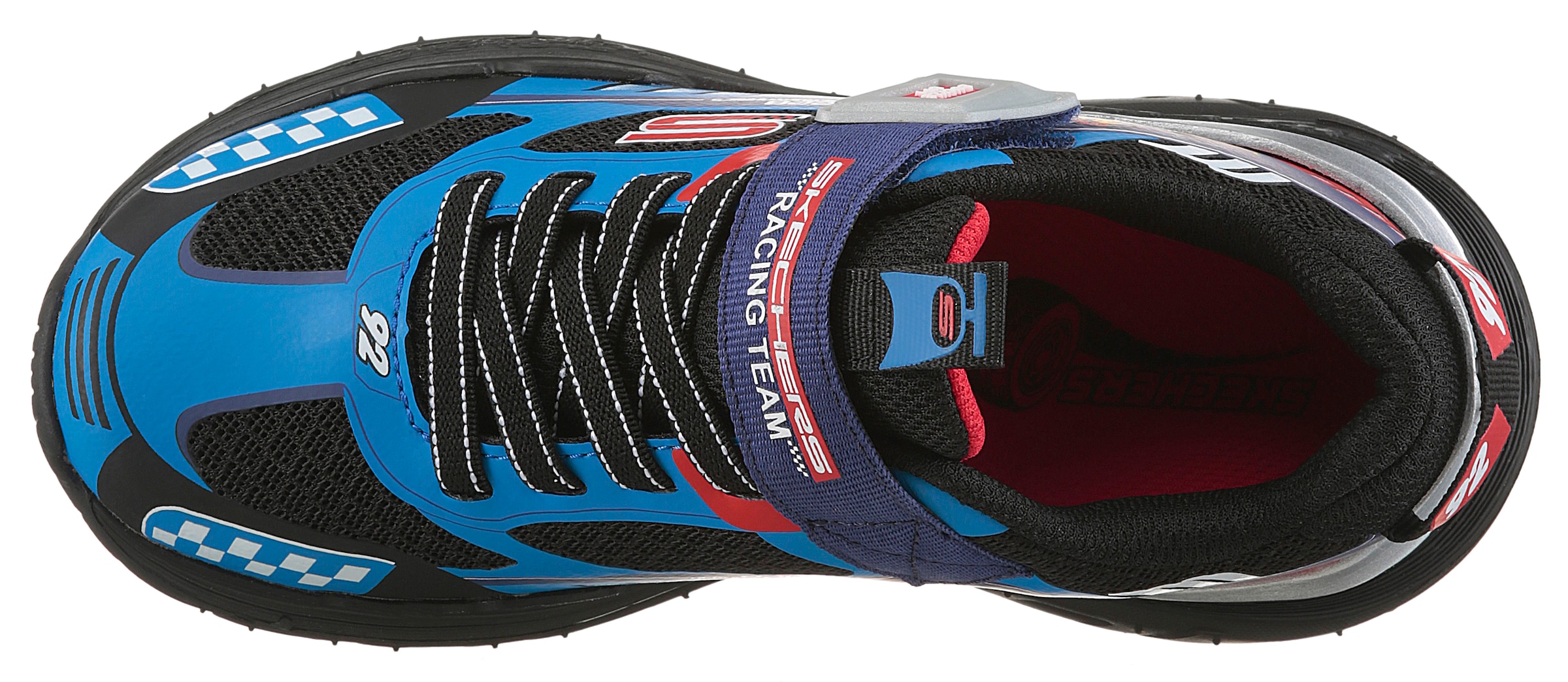 Skechers Sneaker »SKECH TRACKS«, Sneaker, Freizeitschuh mit Rennwagen, Größenschablone zum Download