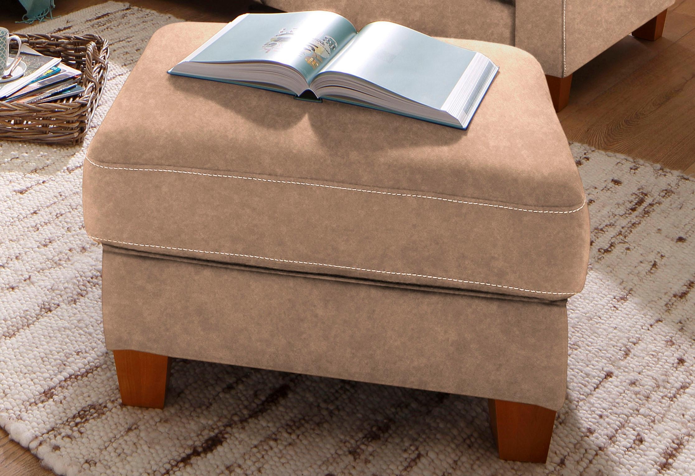 OTTO home Hocker "Borkum; B: 75cm, Federkern-Polsterung, vielseitig nutzbar" mit Federkern
