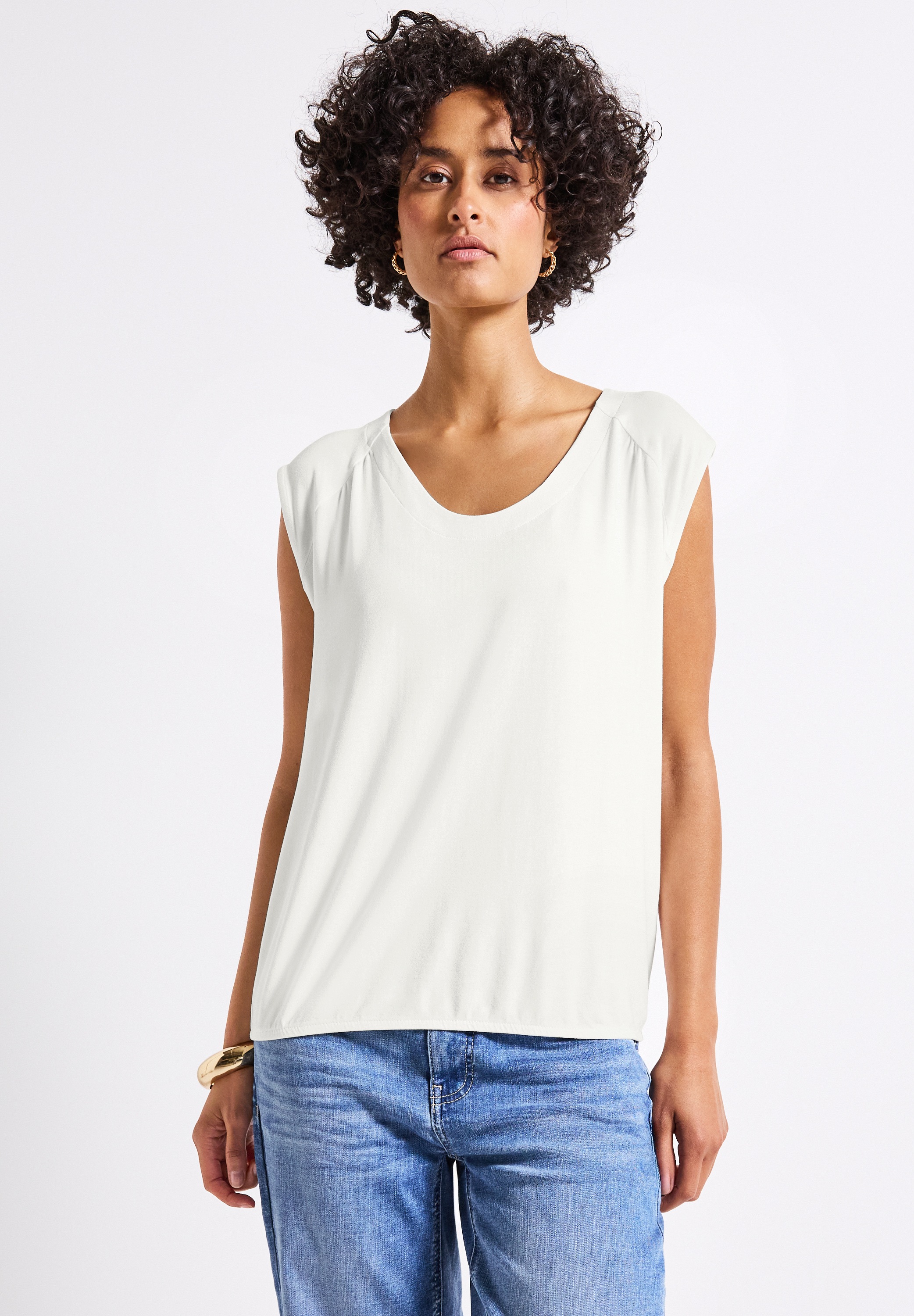 STREET ONE Tanktop aus Jersey in Unifarbe günstig online kaufen