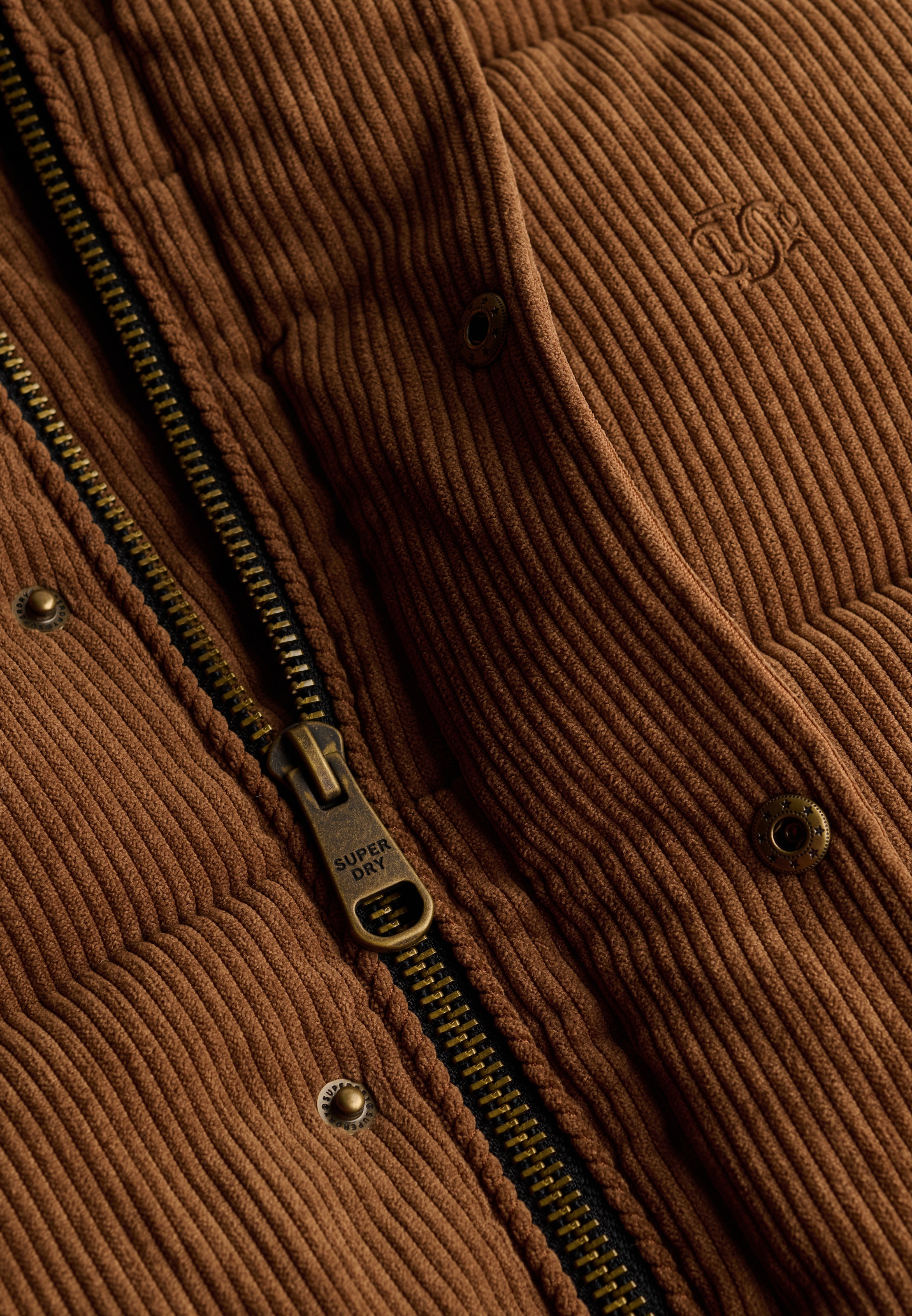 Superdry Steppjacke »PREMIUM HOOD CORD PUFFER JKT« mit Kapuze Kunstfaser, relaxed fit