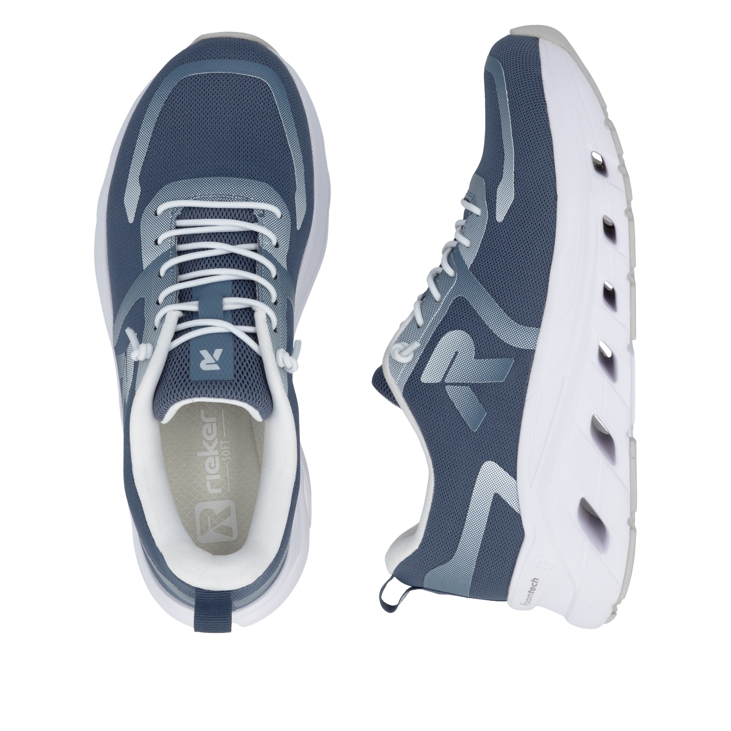 Thumbnail - RIEKER Sport Slip-On Sneaker Schlupfschuh, Freizeitsneaker, Halbschuh mit softem Schaftrand