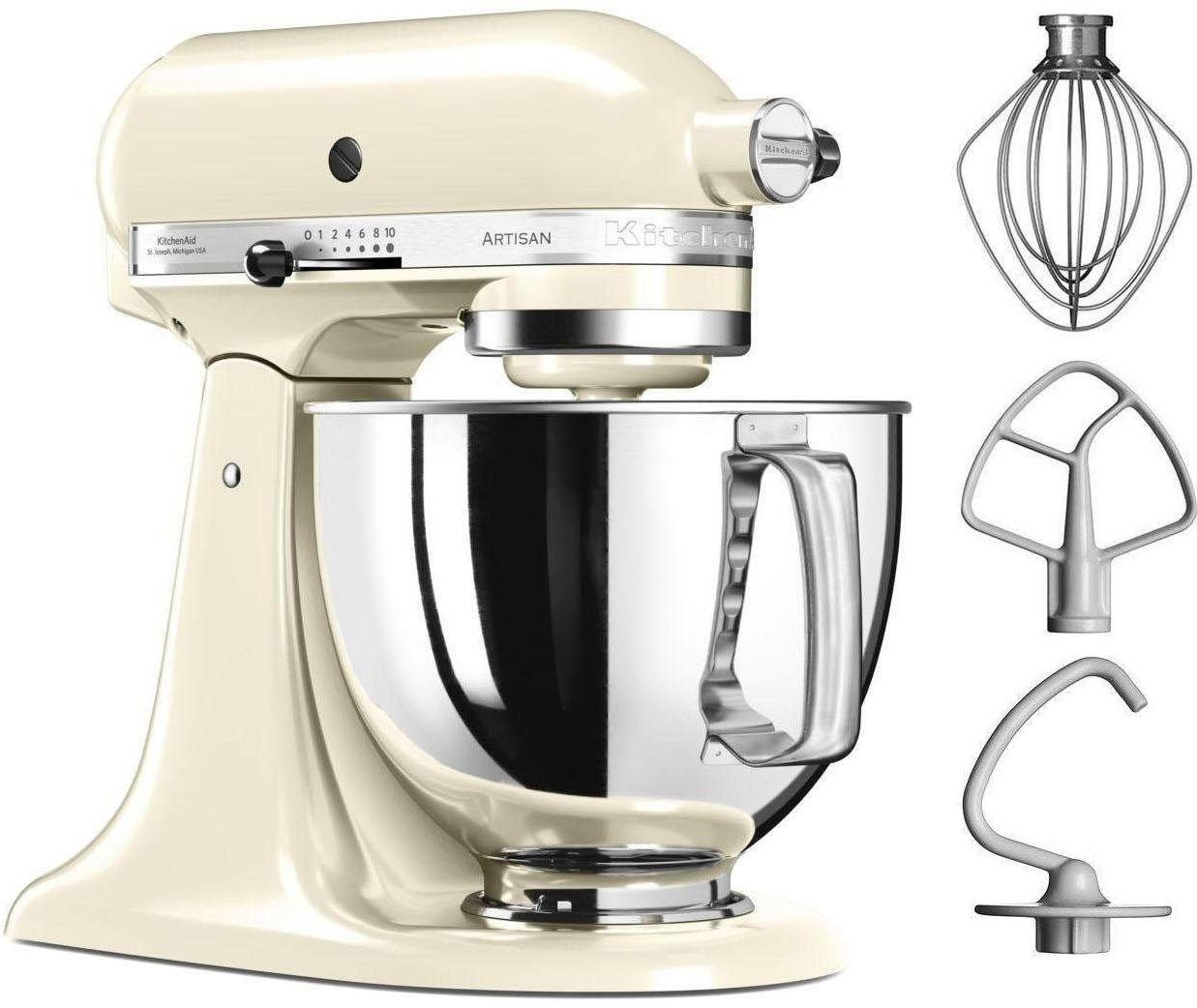 KITCHENAID Küchenmaschine "5KSM125EER", B:24cm H:36cm T:37cm, beige, Küchenmaschinen