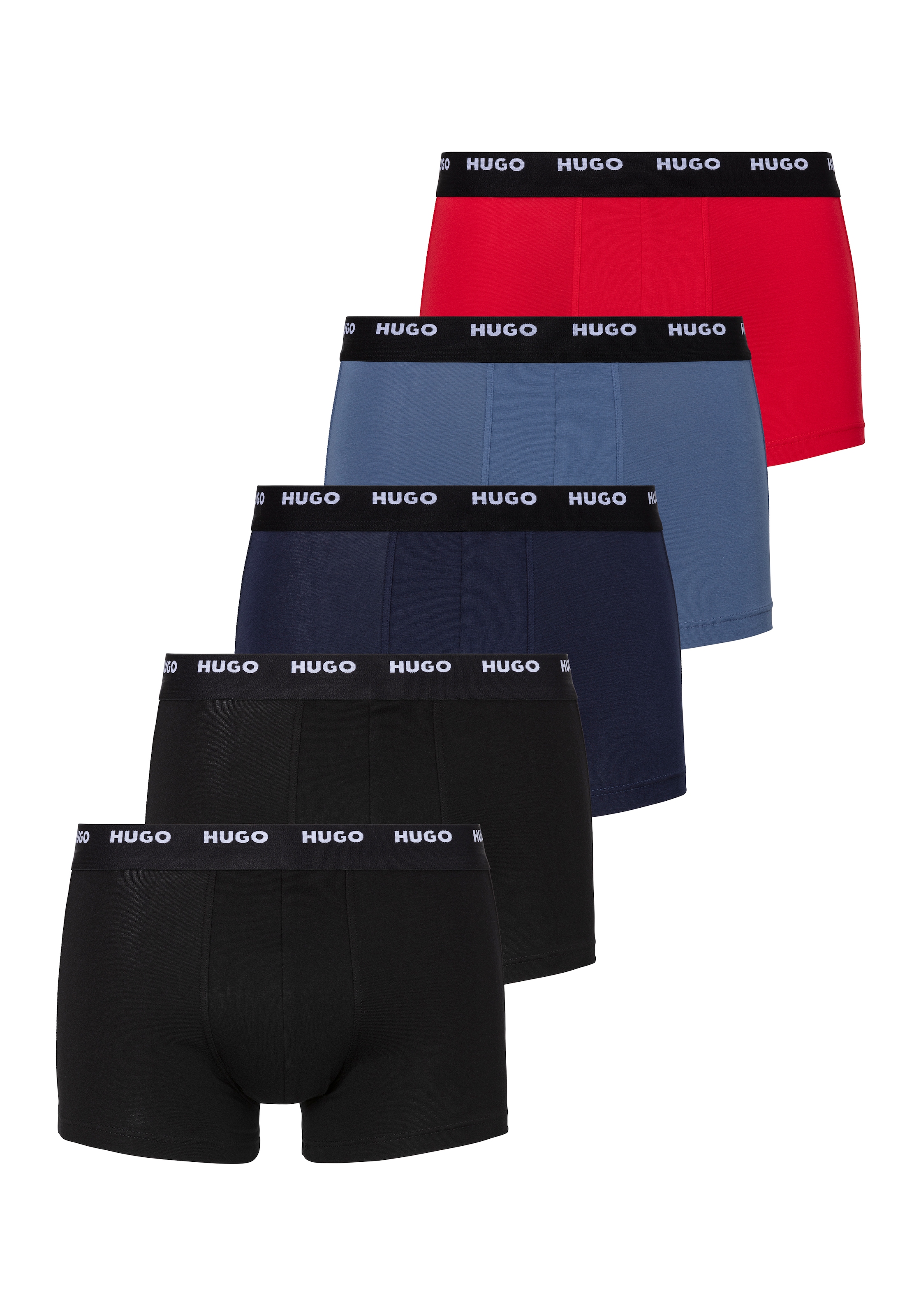 HUGO Underwear Trunk "FIVE PACK", (Packung, 5 St.), mit HUGO Schriftzug günstig online kaufen