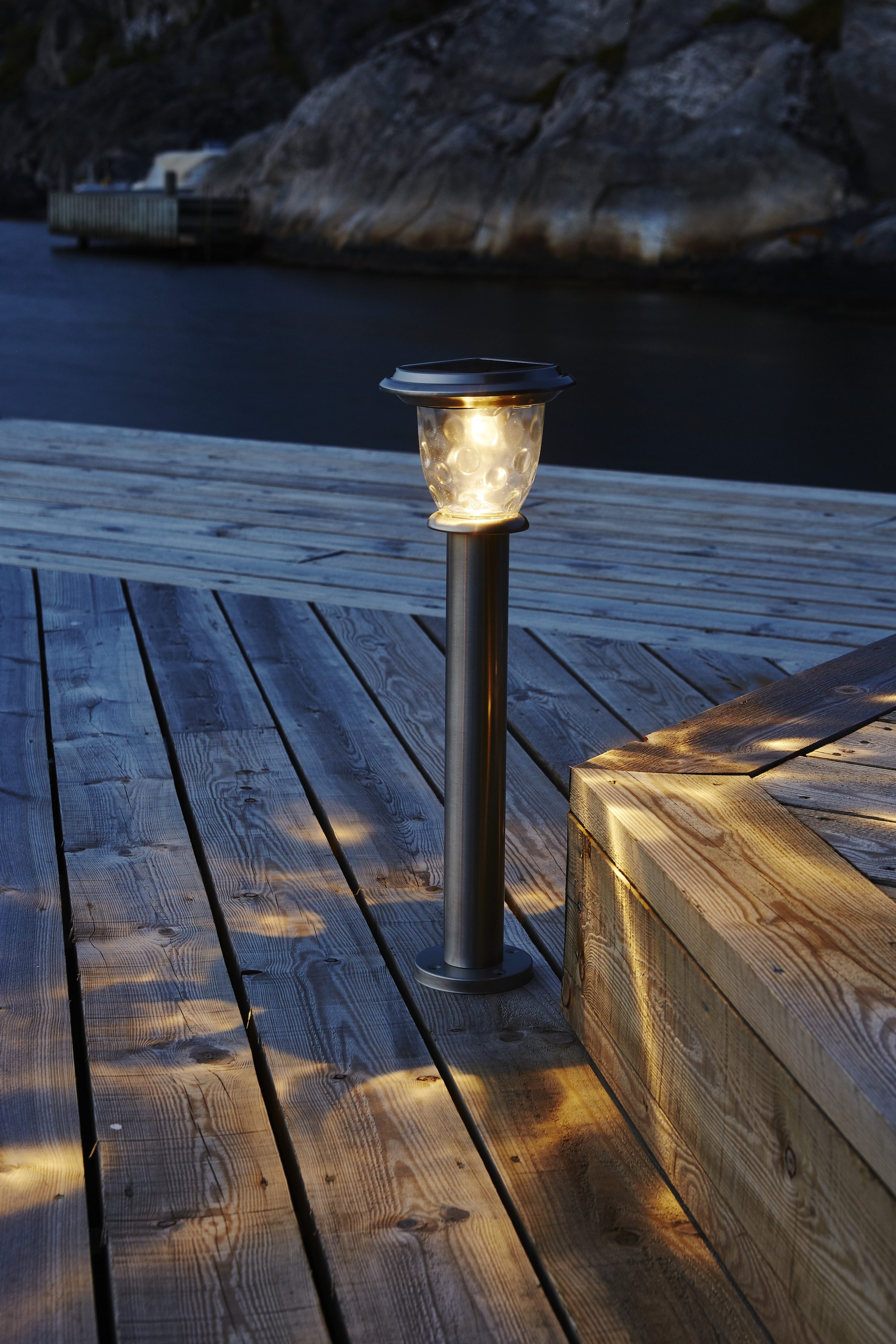 Parforce Traditional Hunting LED Solarleuchte »Solar-Wegleuchte Pireus« LED-Board 1 Stk. Warmweiß 20 lm, Dämmerungssensor