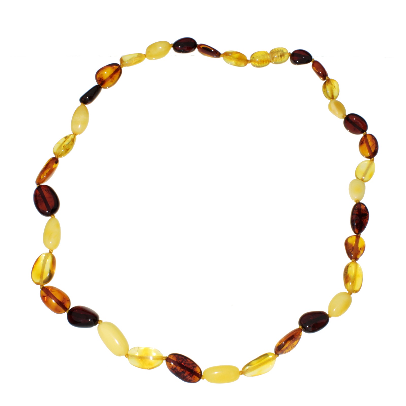 OSTSEE-SCHMUCK Damen Gliederkette "Ostsee-Schmuck Kette Tova Kette Tova", 50cm, Bernstein, L: 45, braun, Bernstein, Halsketten