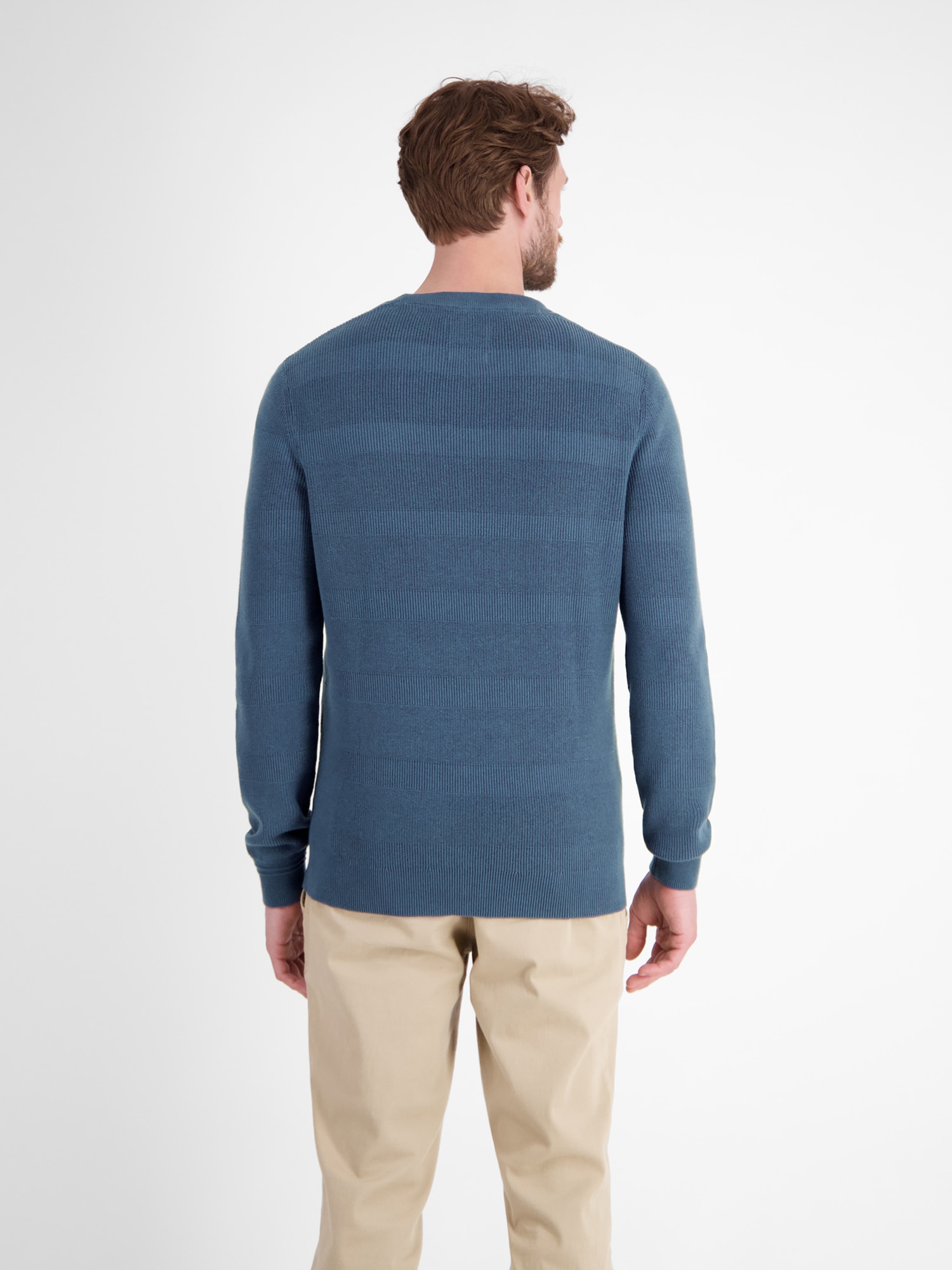 LERROS Strickpullover »LERROS Strickpullover für Herren, tonal gestreift«