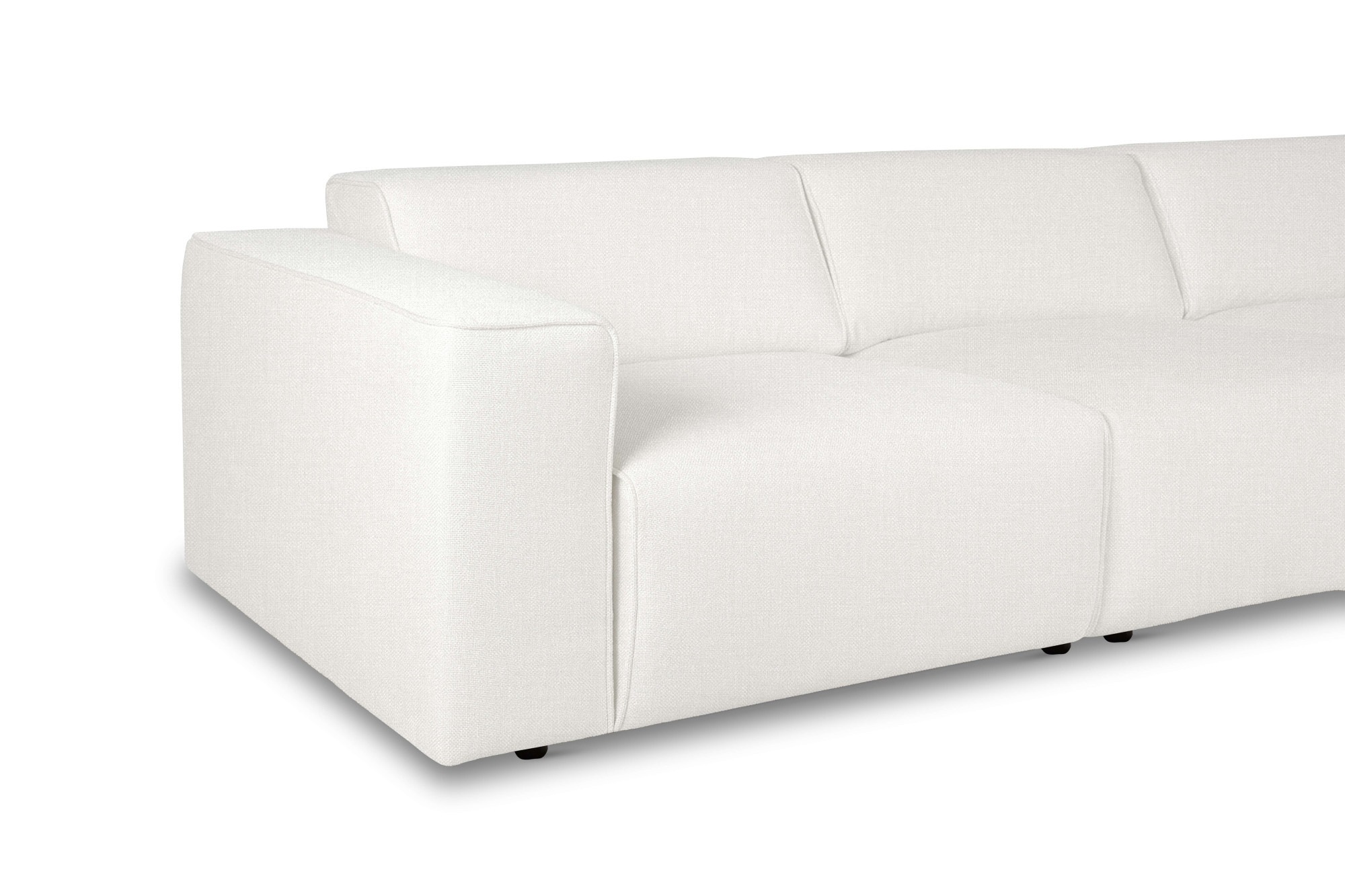 Home affaire Ecksofa »Noord mit Kedernaht, Breite 281 cm, L-Form« Cord, Struktur, Webstoff, mit Wellenunterfederung, Massivholzrahmen