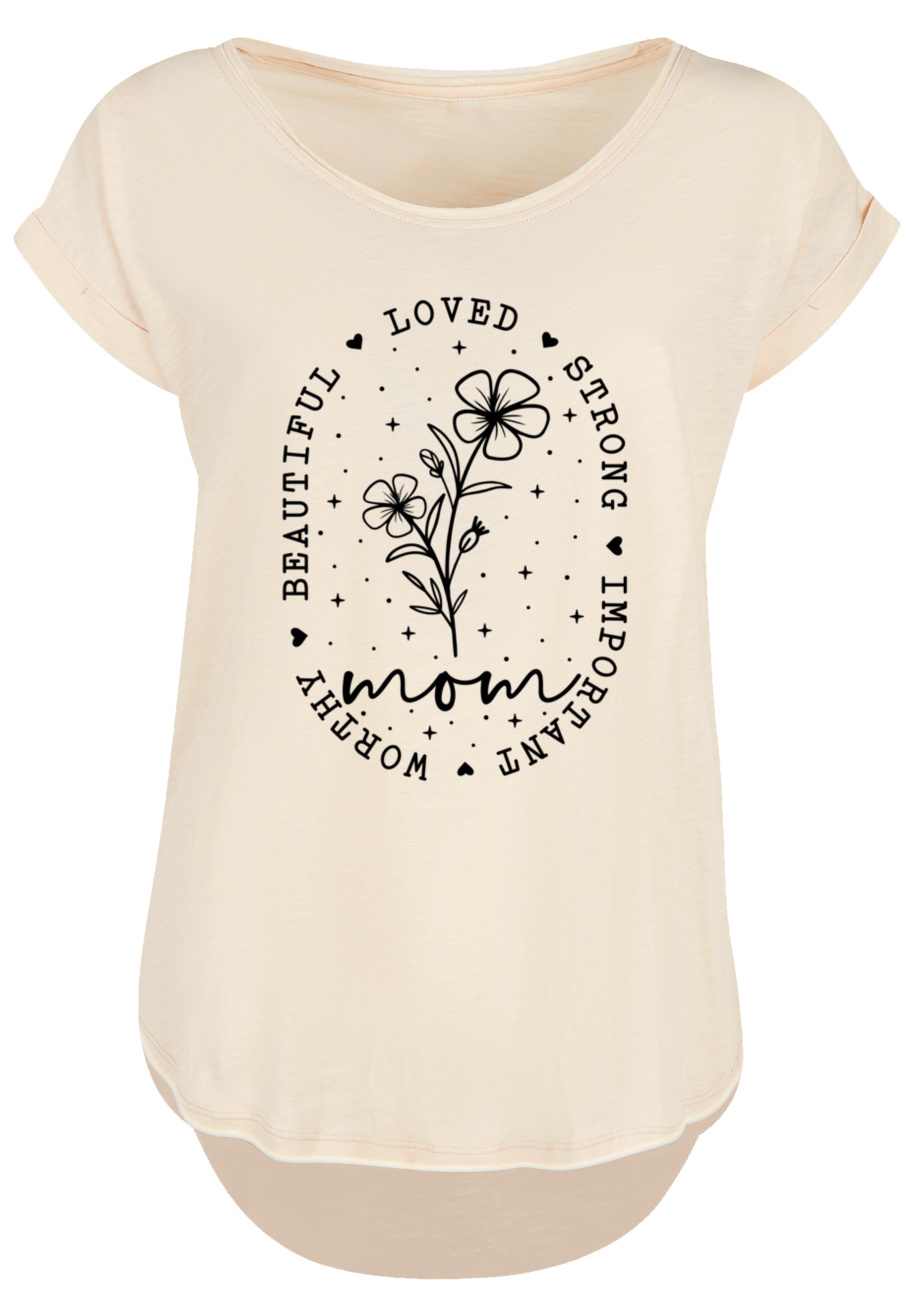 F4NT4STIC T-Shirt »Mothers Day Black Art Print for Mom Best Mom Ever«, Premium Qualität