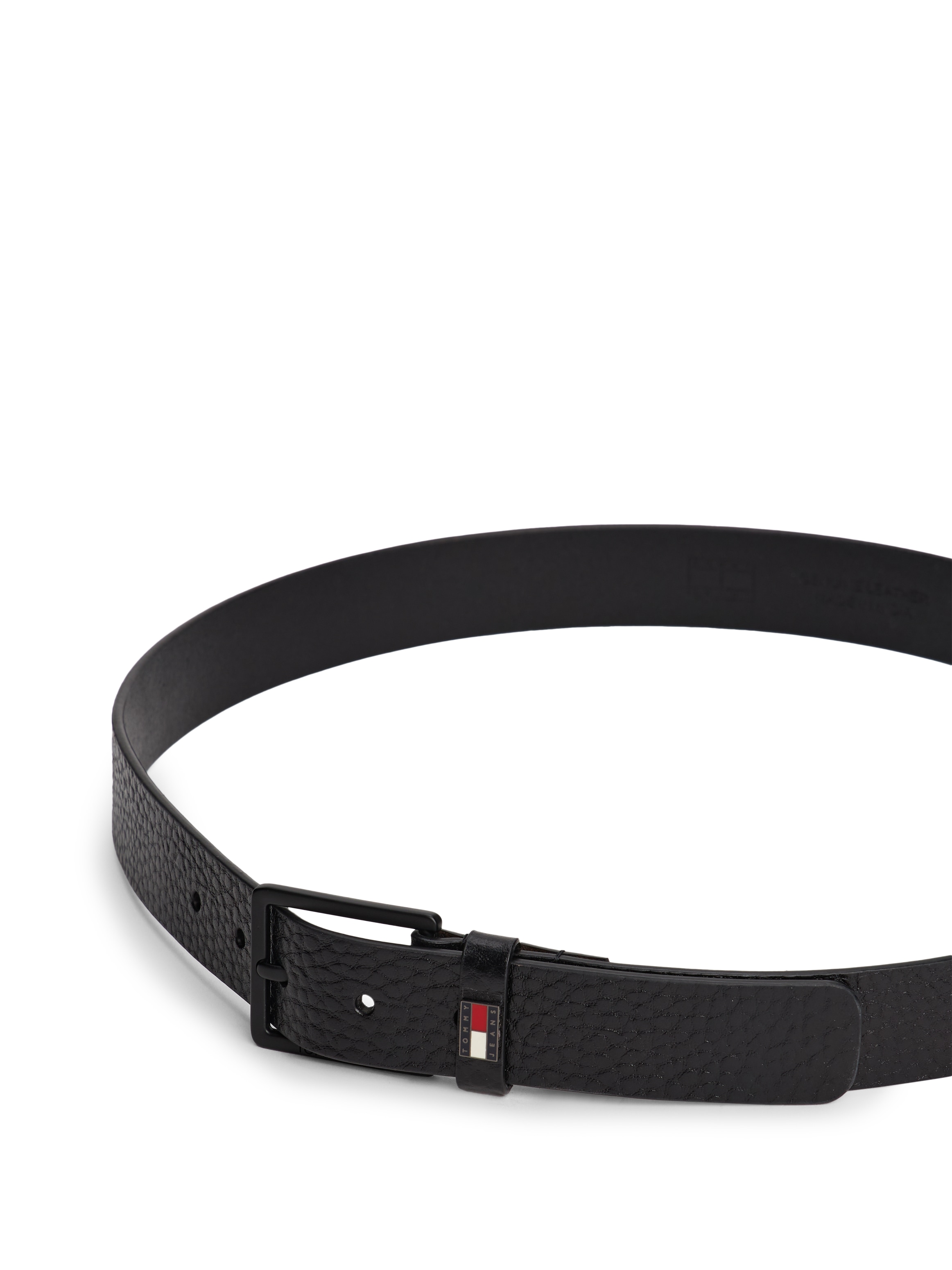Tommy Jeans Ledergürtel »TJM ELEVATED FLAG LEATHER 3.5«, Größenverstellbar