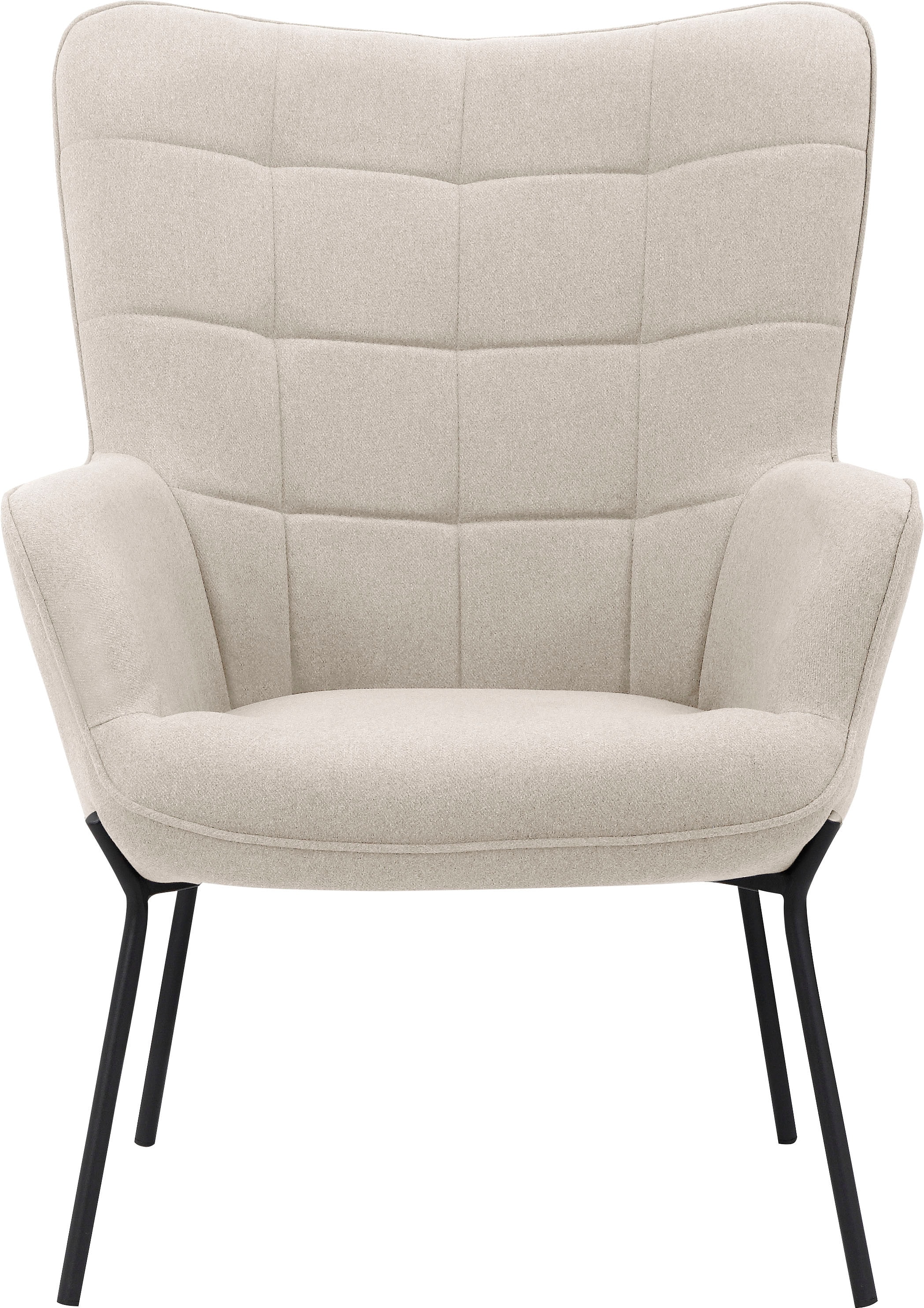 OTTO home Loungesessel "Luukas, Ohrensessel mit Metallbeinen," 1 Stk. tlg. günstig online kaufen