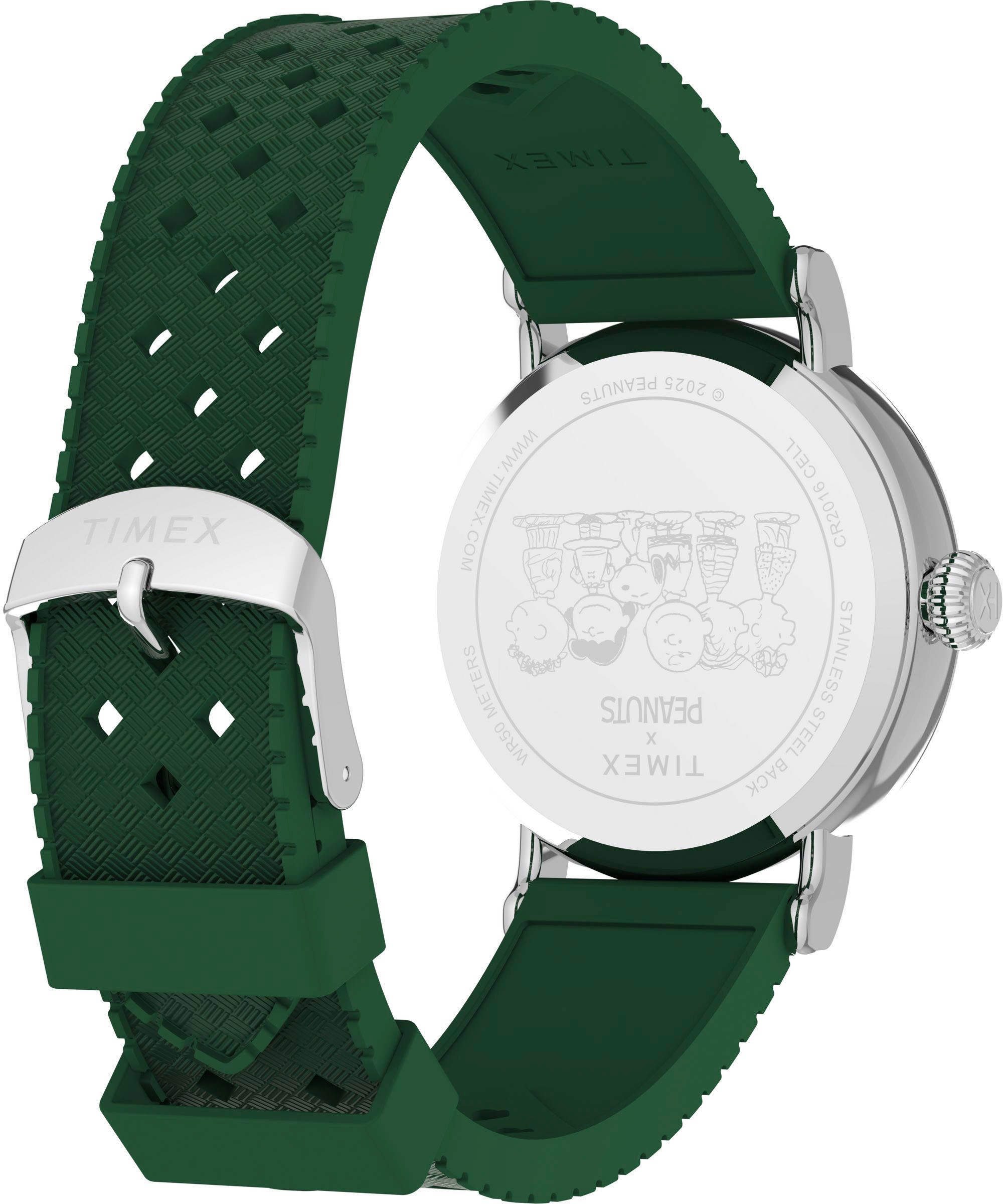 Timex Quarzuhr »PEANUTS WATERBURY STANDARD«, Armbanduhr, Herrenuhr, Damenuhr,Kunststoffarmband, Leuchtzeiger