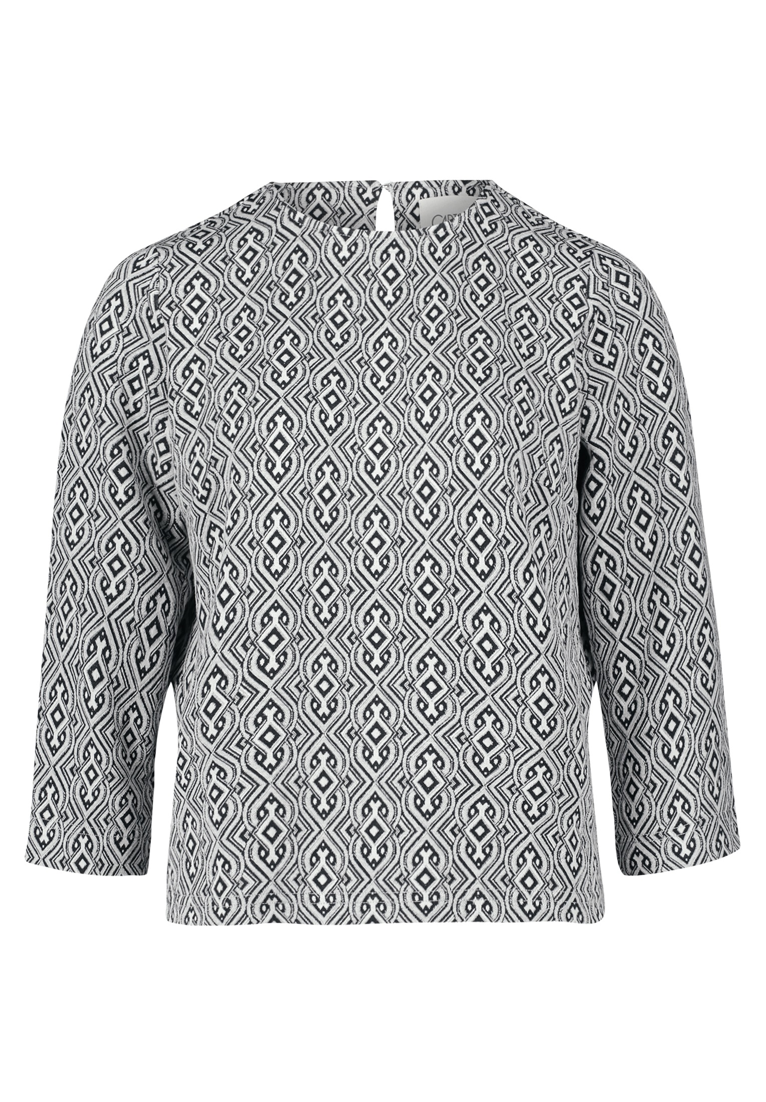 Cartoon Shirtbluse "Damen mit Jacquard" günstig online kaufen