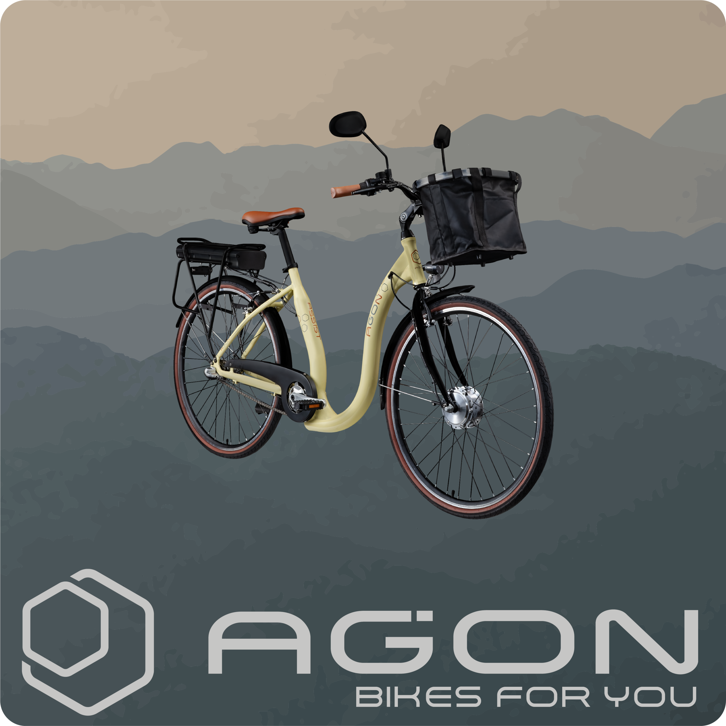 AGON »Assist« 3 Gang Nabenschaltung Frontmotor 250 W