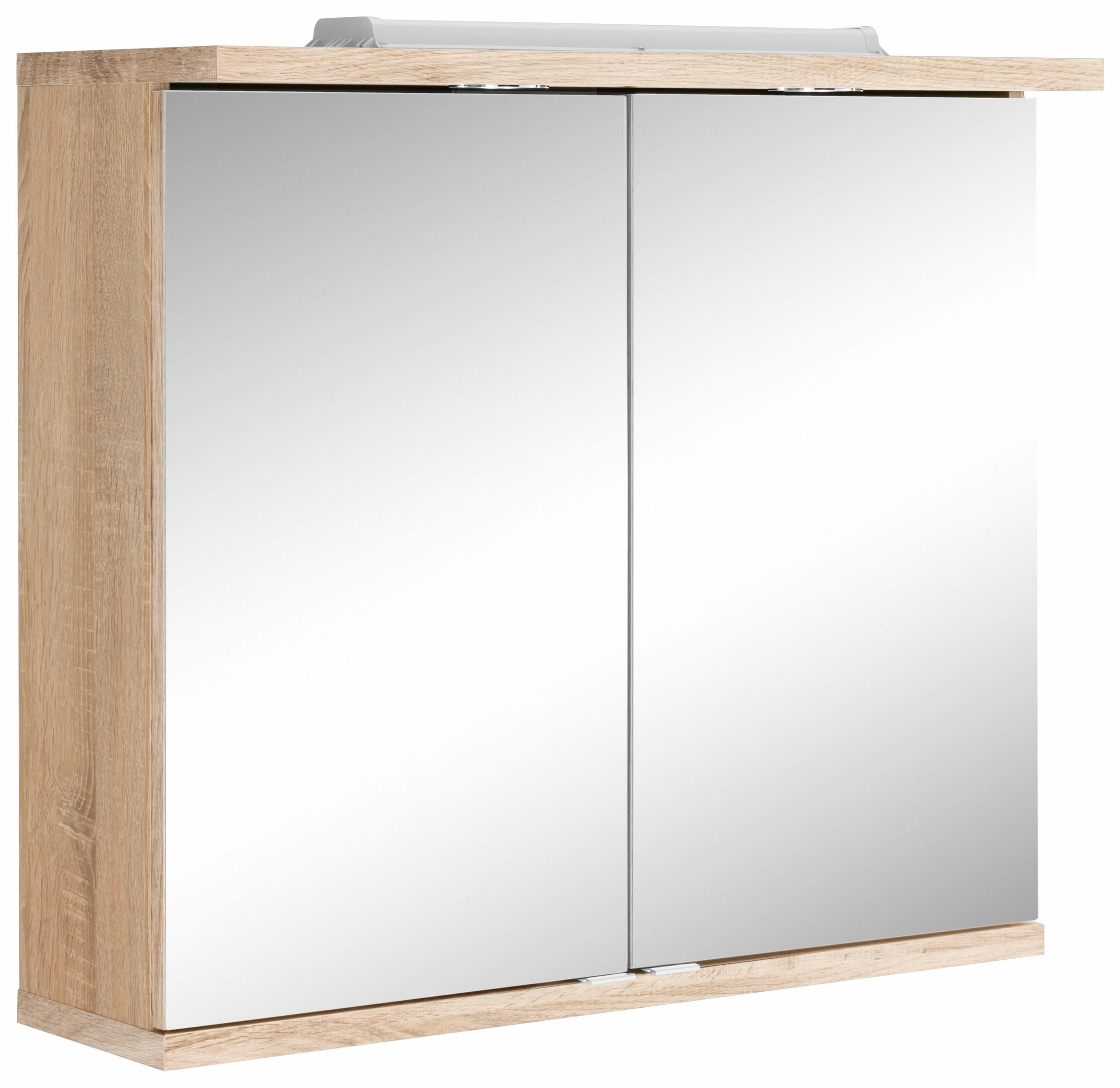 Homexperts Spiegelschrank »Nusa«, Breite 80 cm, mit LED-Beleuchtung und Schalter-Steckdosen-Box
