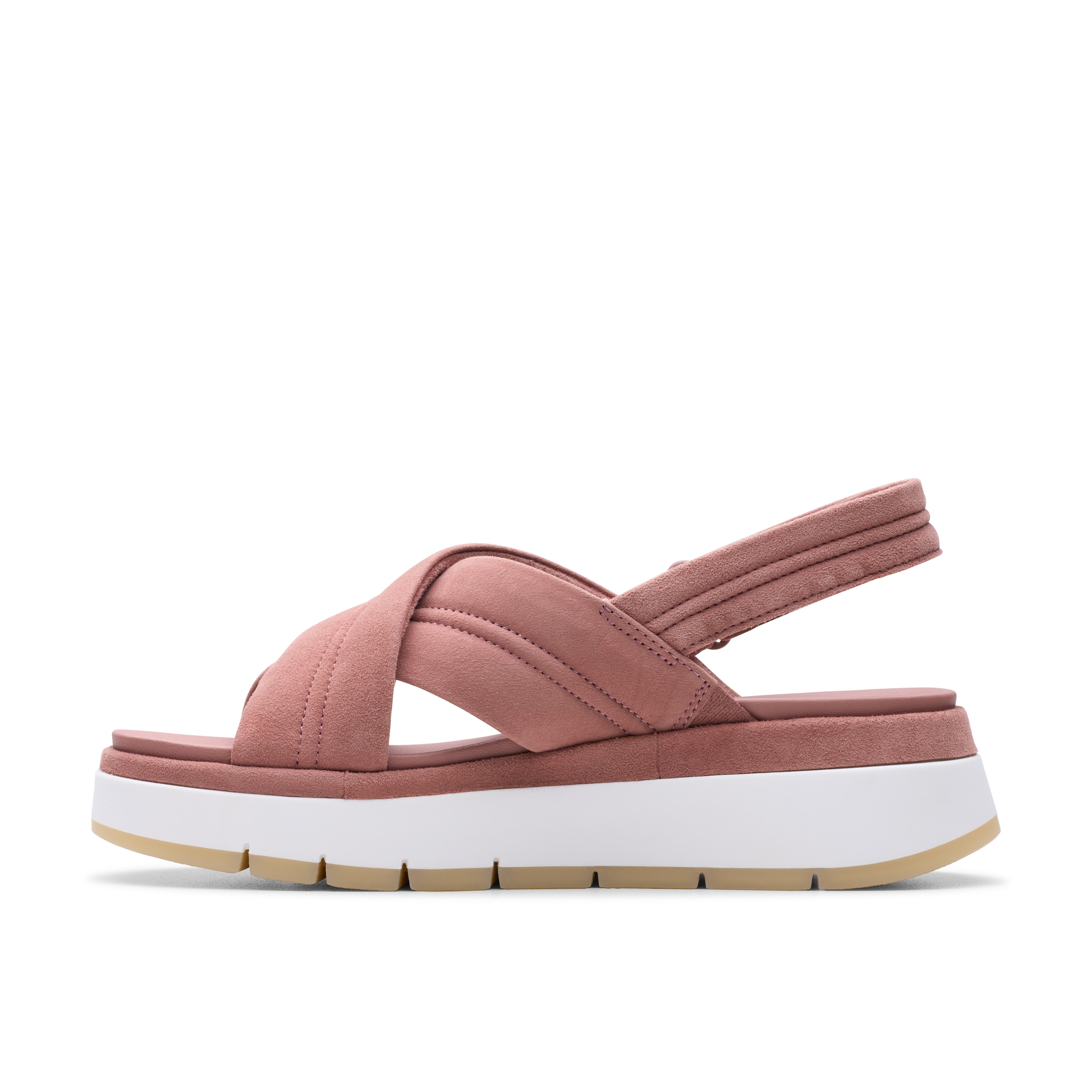 Clarks Sandale »Tuscan Cross«, Sandalette, Flats, Sommerschuh mit Plateausohle
