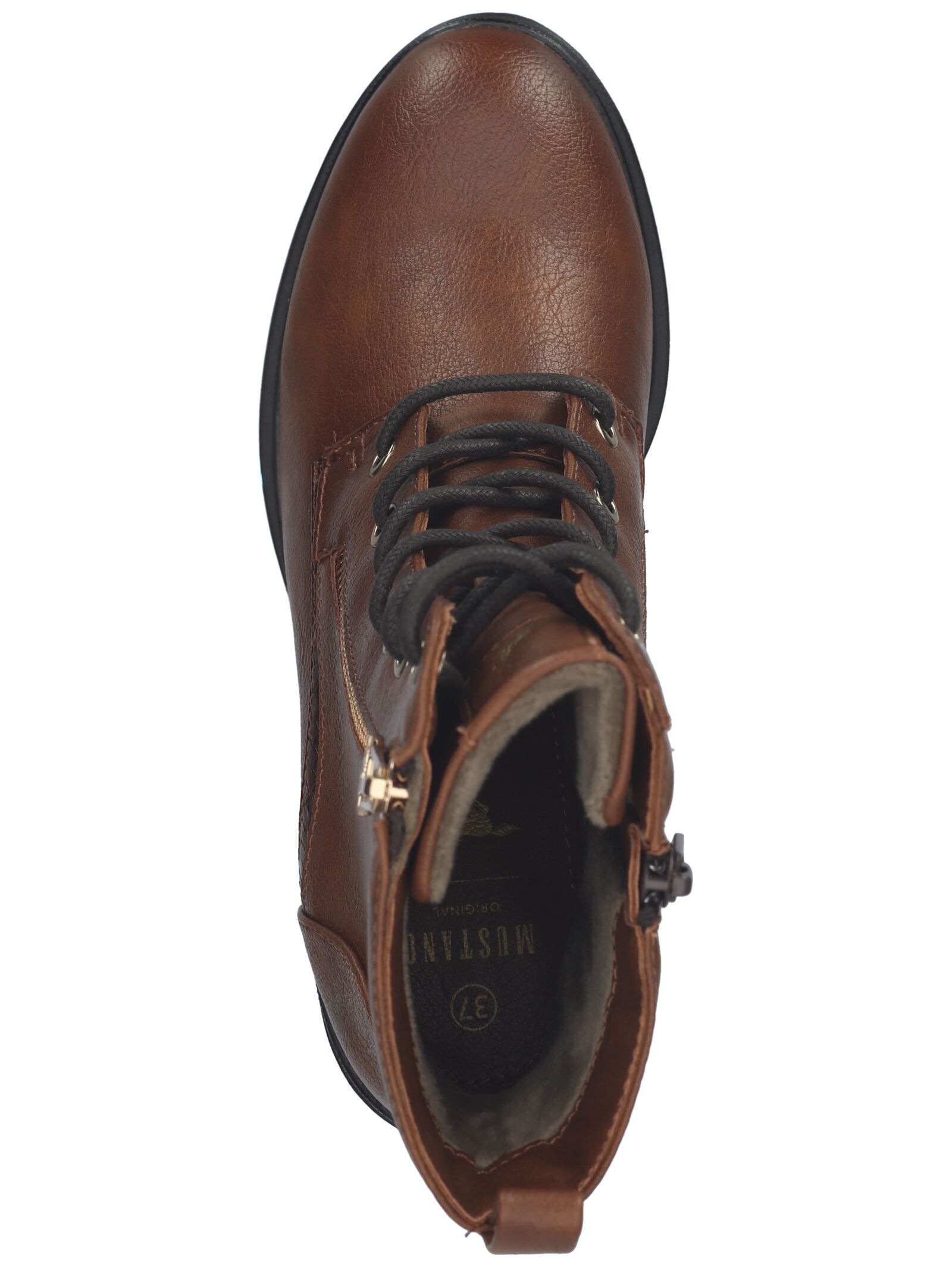 Mustang Shoes Schnürstiefelette »Mustang Shoes Stiefelette Lederimitat/Textil«