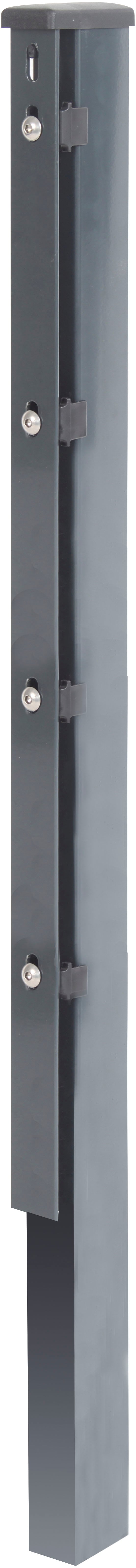 Alberts 60x40 mm für Doppelstabmattenzaun, 120 cm, mit Flacheisen