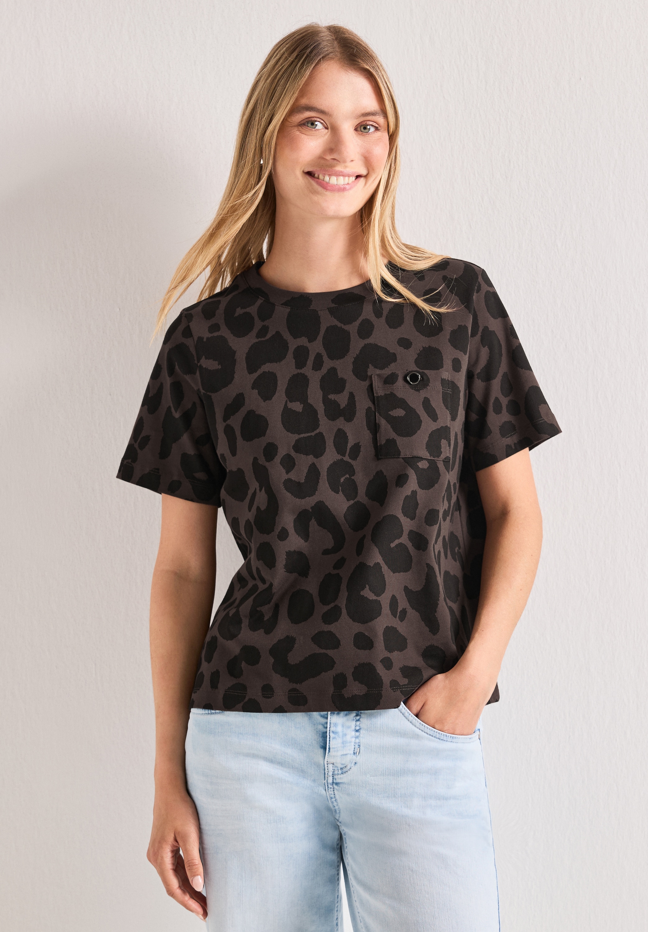 STREET ONE T-Shirt aus reiner Baumwolle