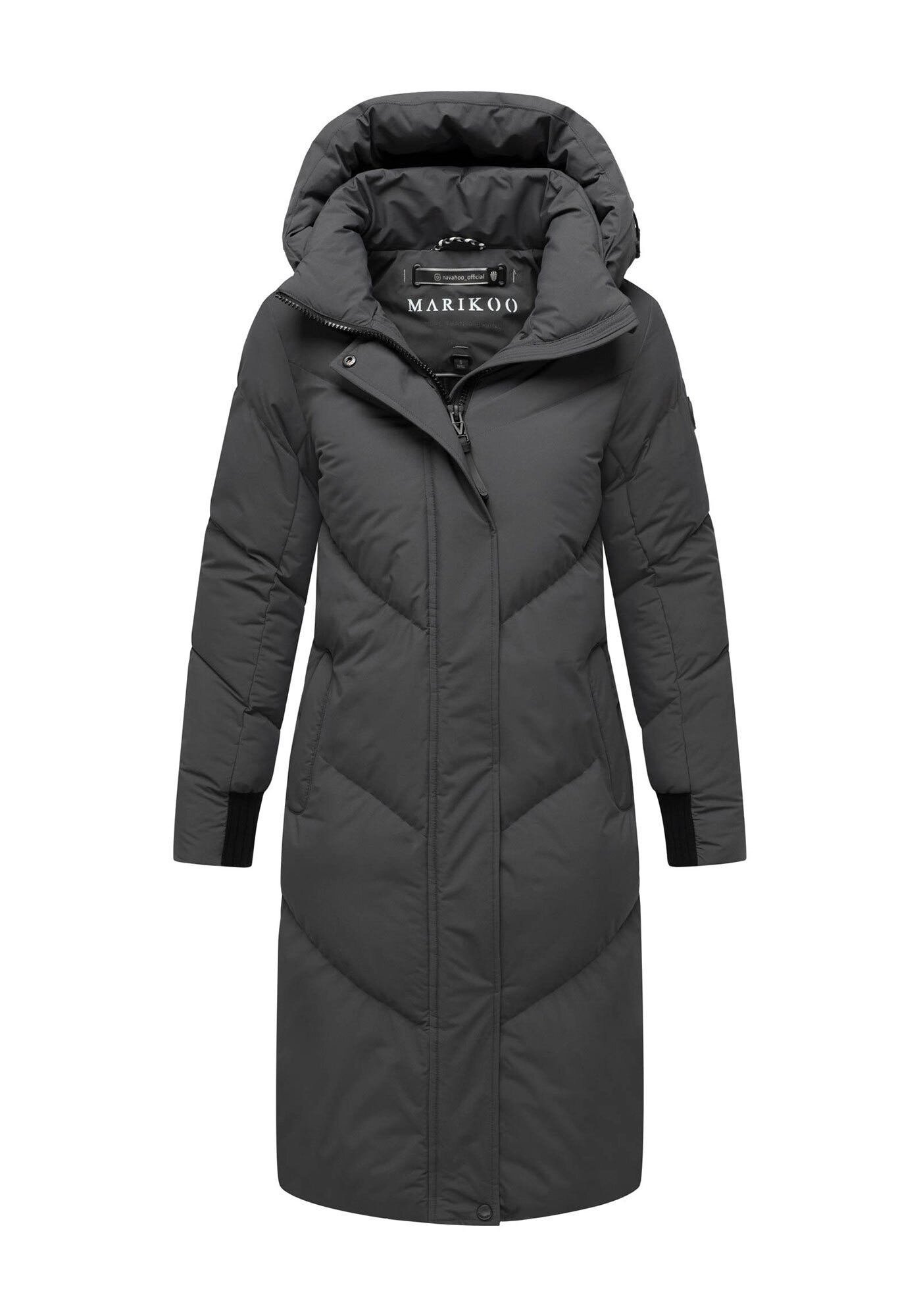 Marikoo Winterjacke »Teonaa« langer Winter Mantel gesteppt