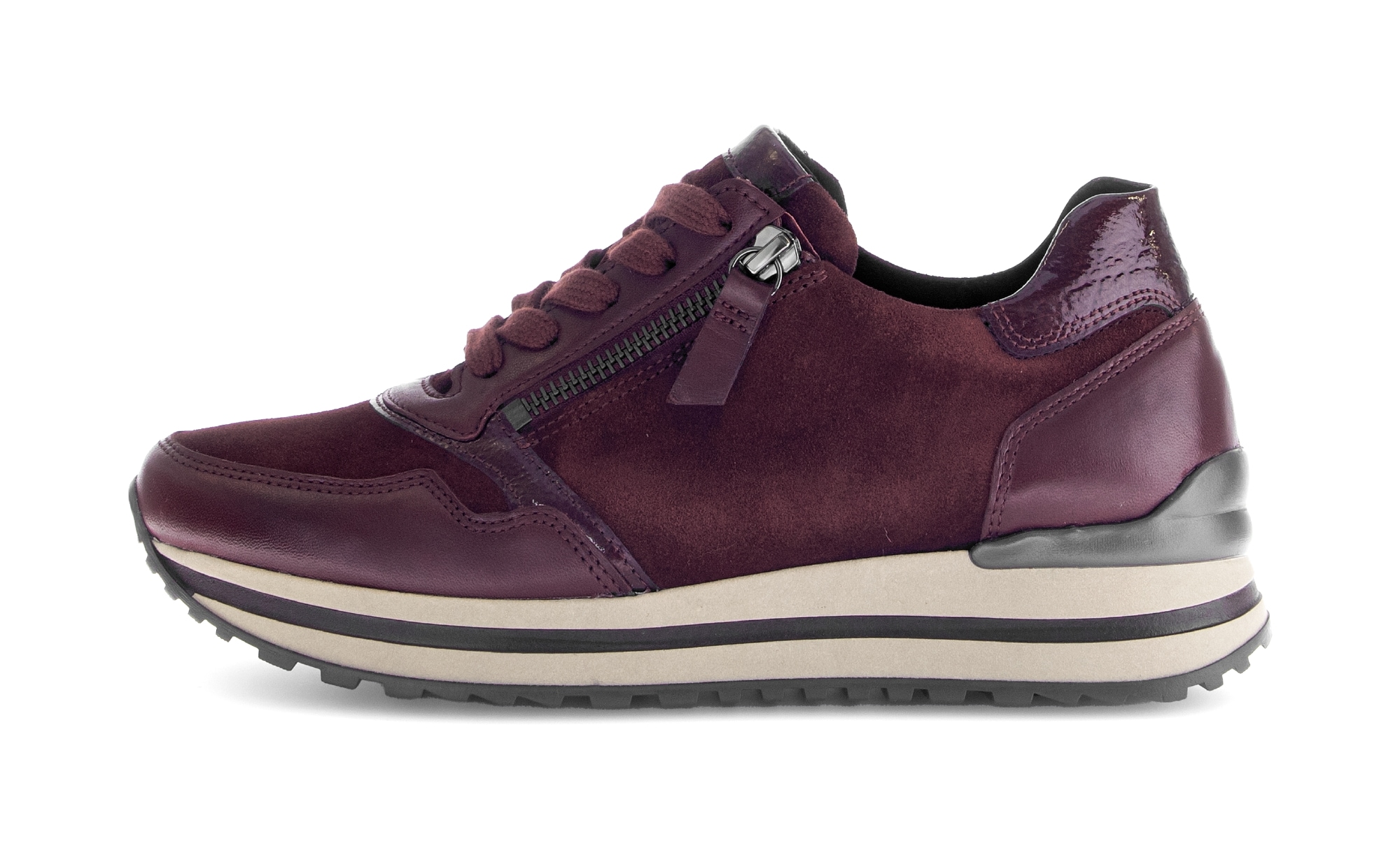 Gabor Plateausneaker »TIURIN«, Schnürschuh, Halbschuh, Komfortschuh Weite H (= sehr weit)