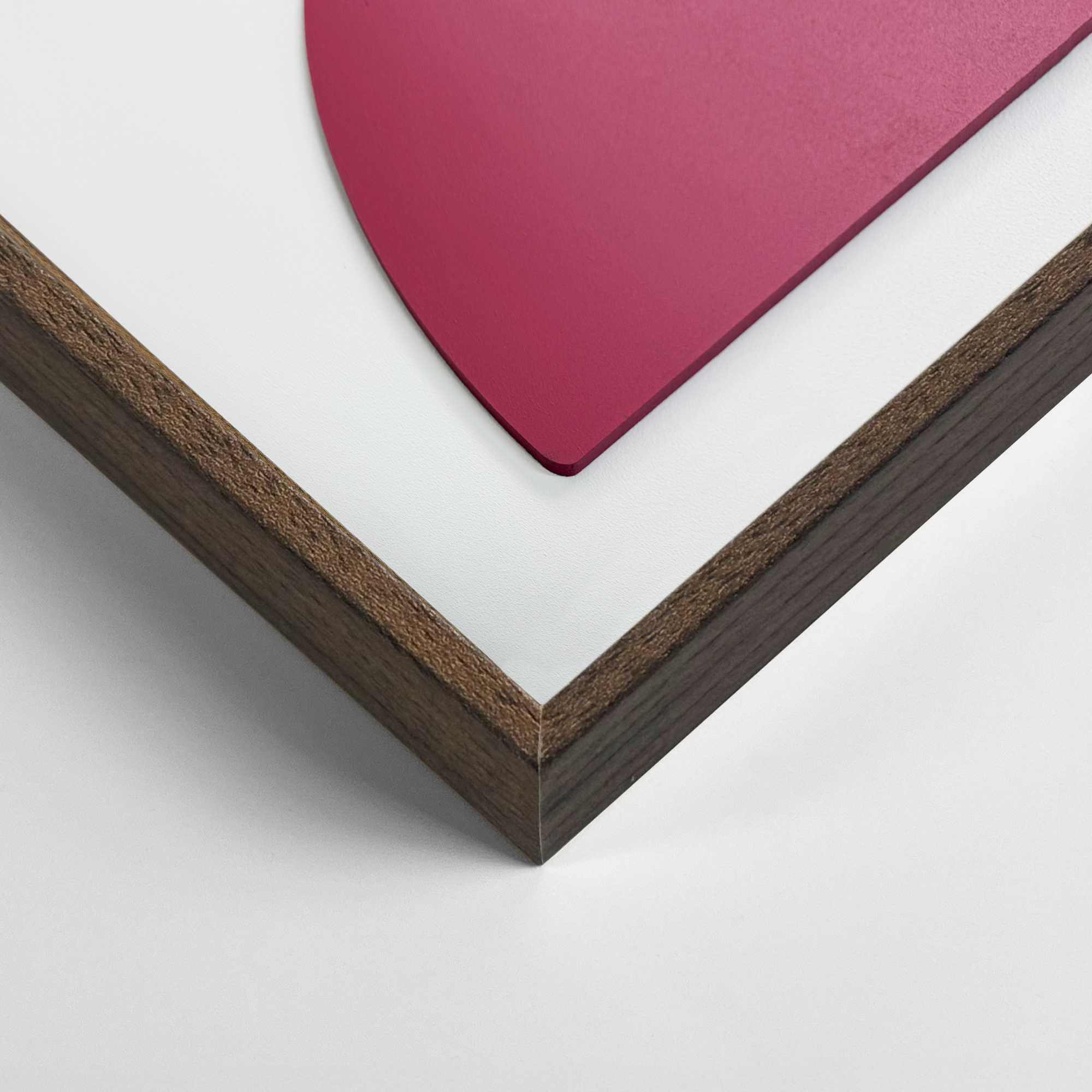 Reinders! Wandbild »Halbkreise in Burgund«, Wohnzimmer - Rot - MDF - Abstrakt - 50x70 cm
