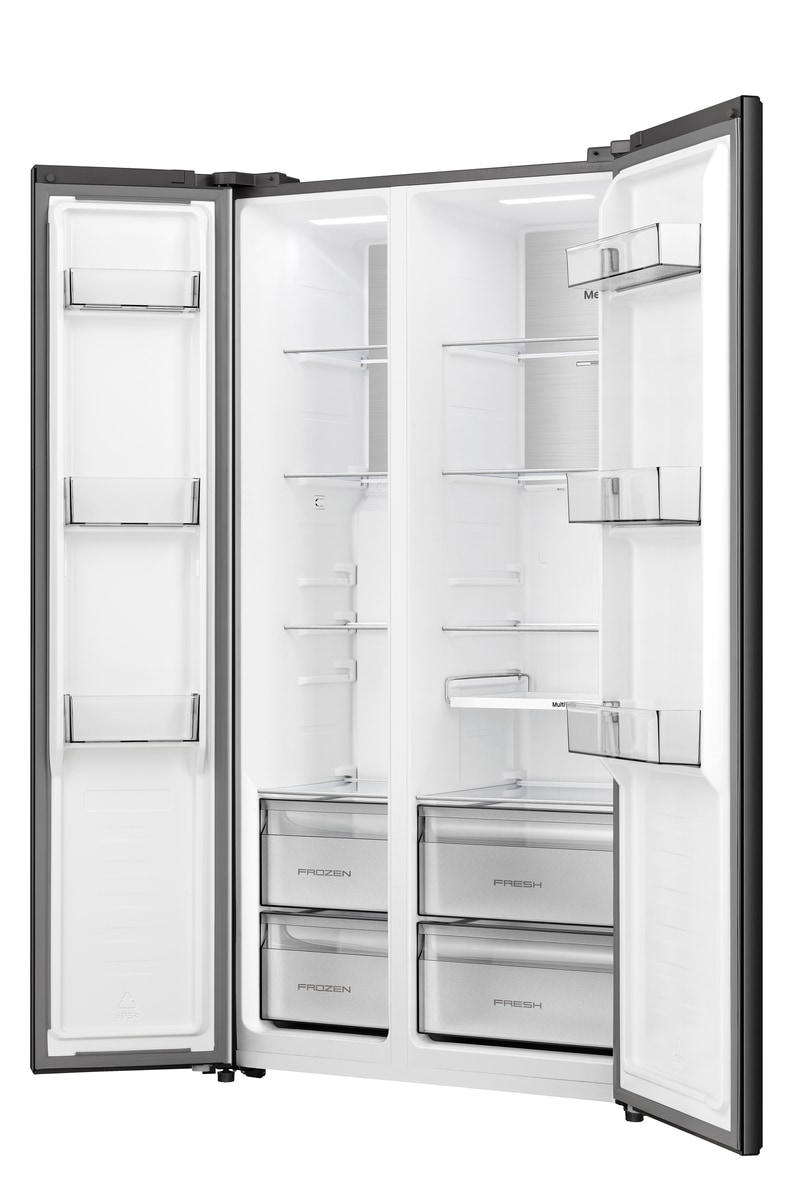 Hisense Side-by-Side »RS3P538NAFE« 178,6 cm hoch 91,1 cm breit einfacher Side by Side mit Premium-Ausstattung